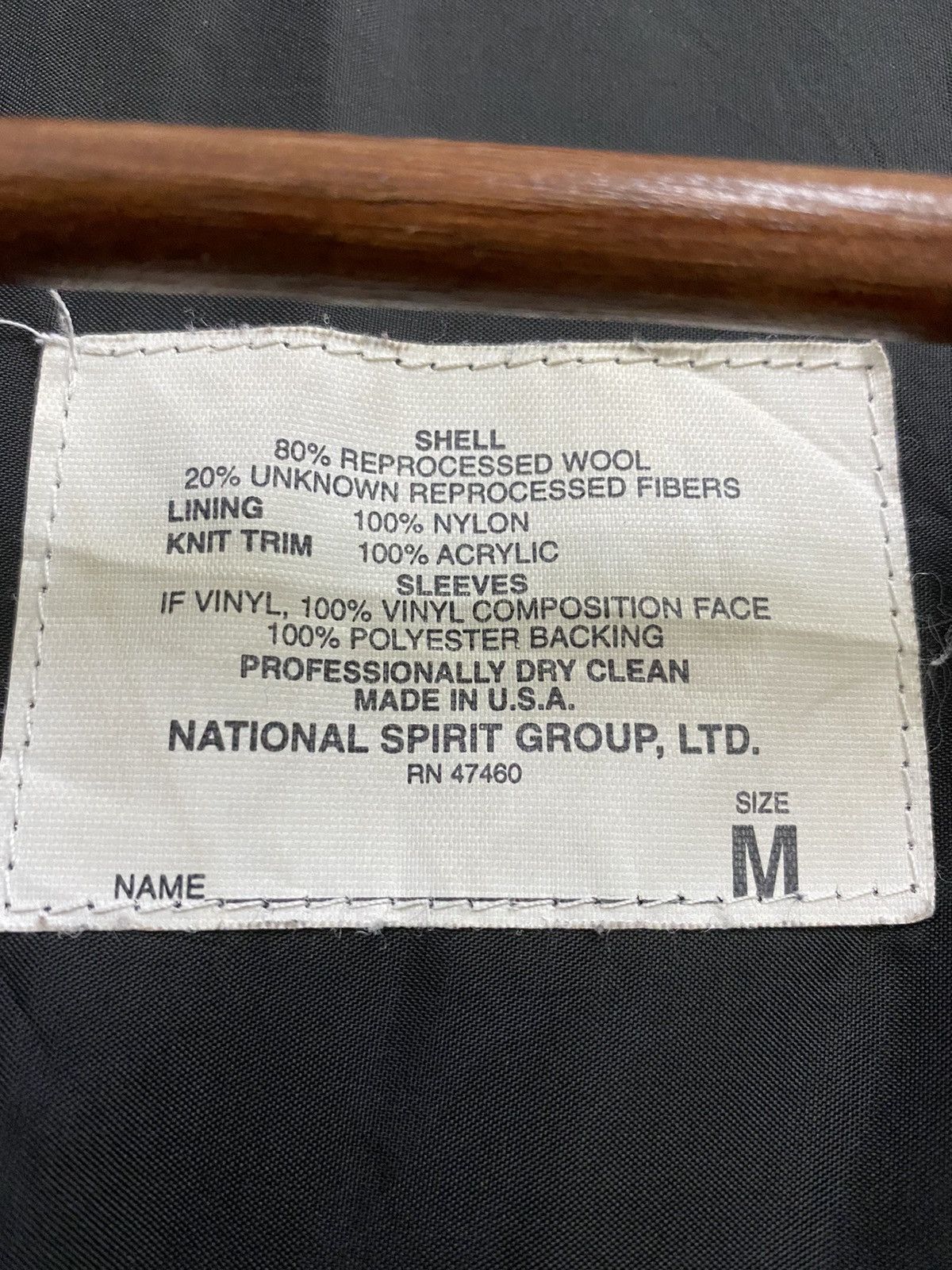 Vintage Vintage Made In USA Wool Varsity Leather Sleeve Jacket Size US M / EU 48-50 / 2 - 6 Thumbnail