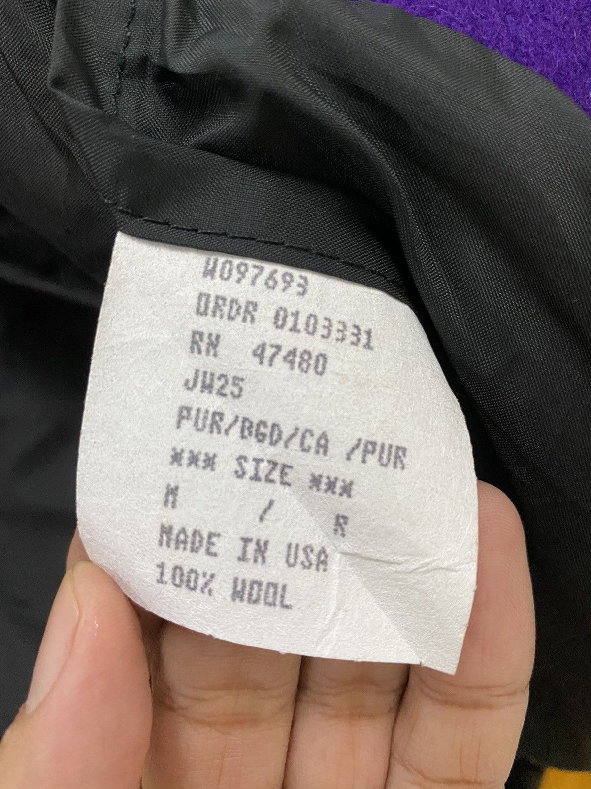 Vintage Vintage Made In USA Wool Varsity Leather Sleeve Jacket Size US M / EU 48-50 / 2 - 7 Thumbnail