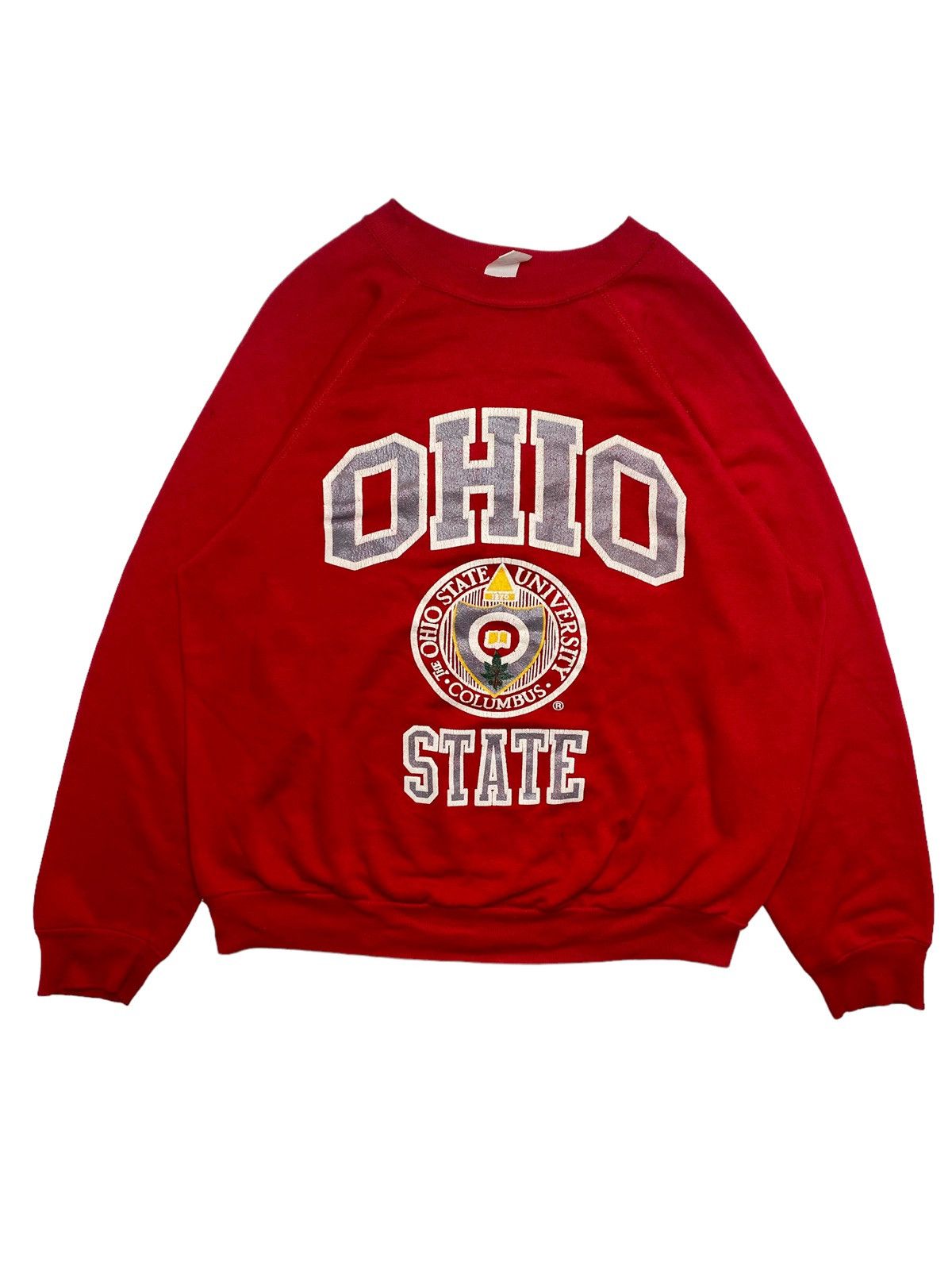 Fruit Of The Loom × Jerzees × Vintage 1990s Ohio State - Columbus University Sweatshirt Size US XL / EU 56 / 4 - 1 Thumbnail