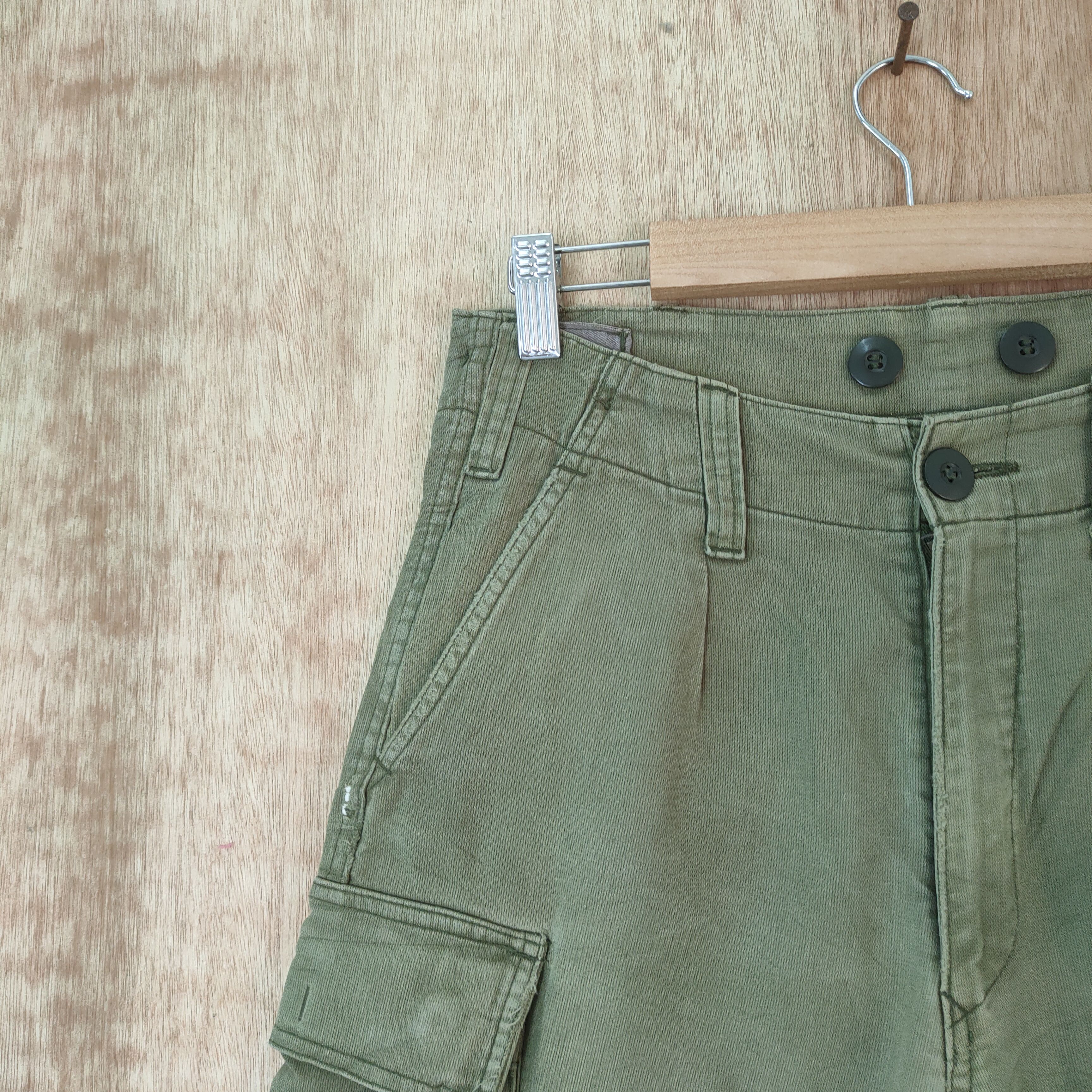 Japanese Brand VINTAGE MILITARY FADED CARGO PANTS Size US 27 - 8 Thumbnail