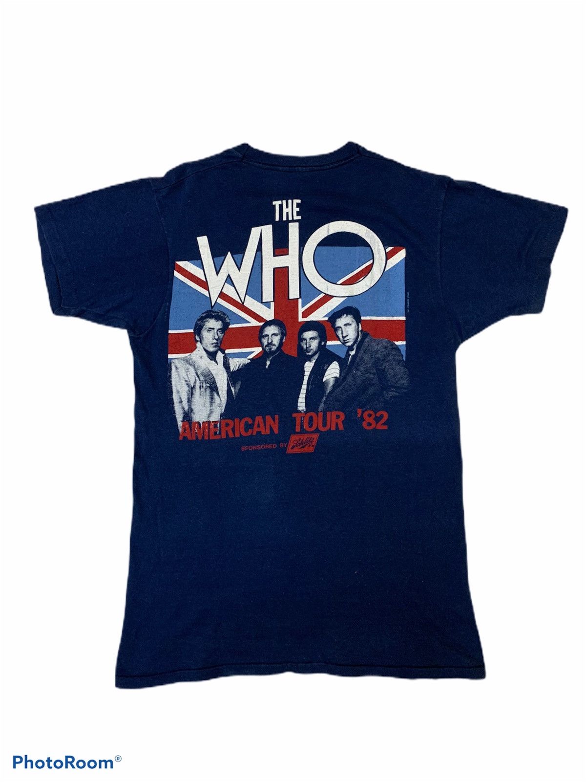 image of Band Tees x Screen Stars The Who Tour 82 Vintage in Blue, Men's (Size Small)