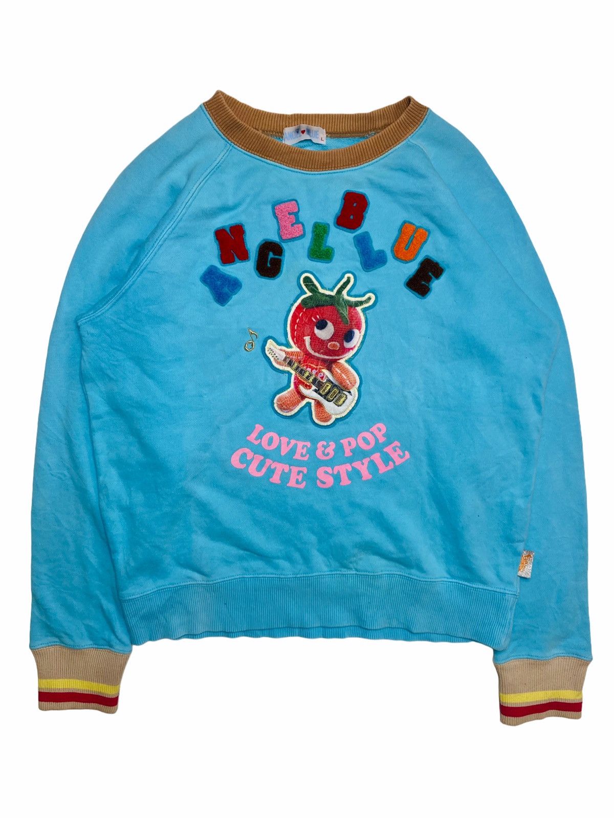Angel Blue 1990s Angel Blue Strawberry Guitar Mascot Crewneck Size US M / EU 48-50 / 2 - 1 Thumbnail