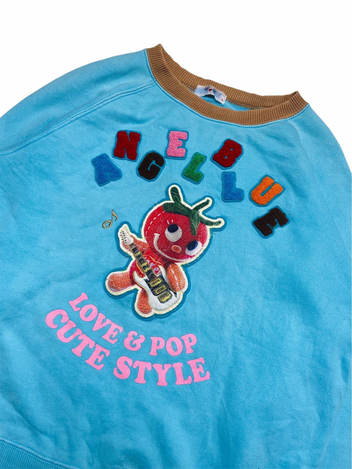 Angel Blue 1990s Angel Blue Strawberry Guitar Mascot Crewneck Size US M / EU 48-50 / 2 - 2 Thumbnail