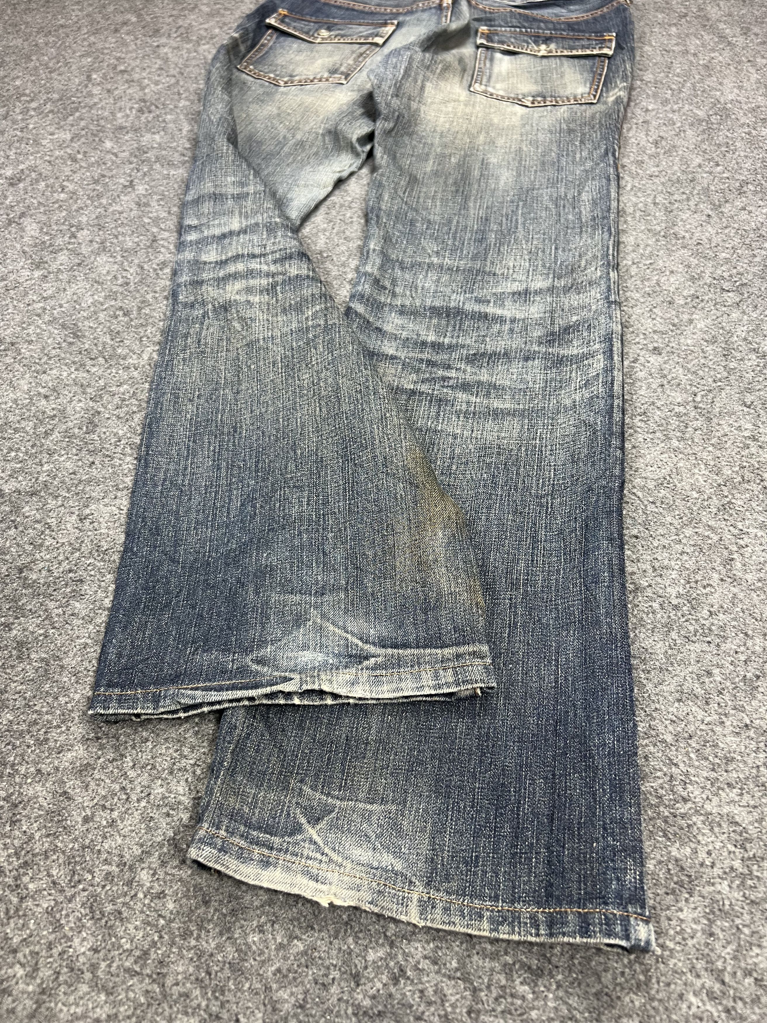 Japanese Brand Destroyed Abahouse Denim Jeans Size US 32 / EU 48 - 16 Thumbnail