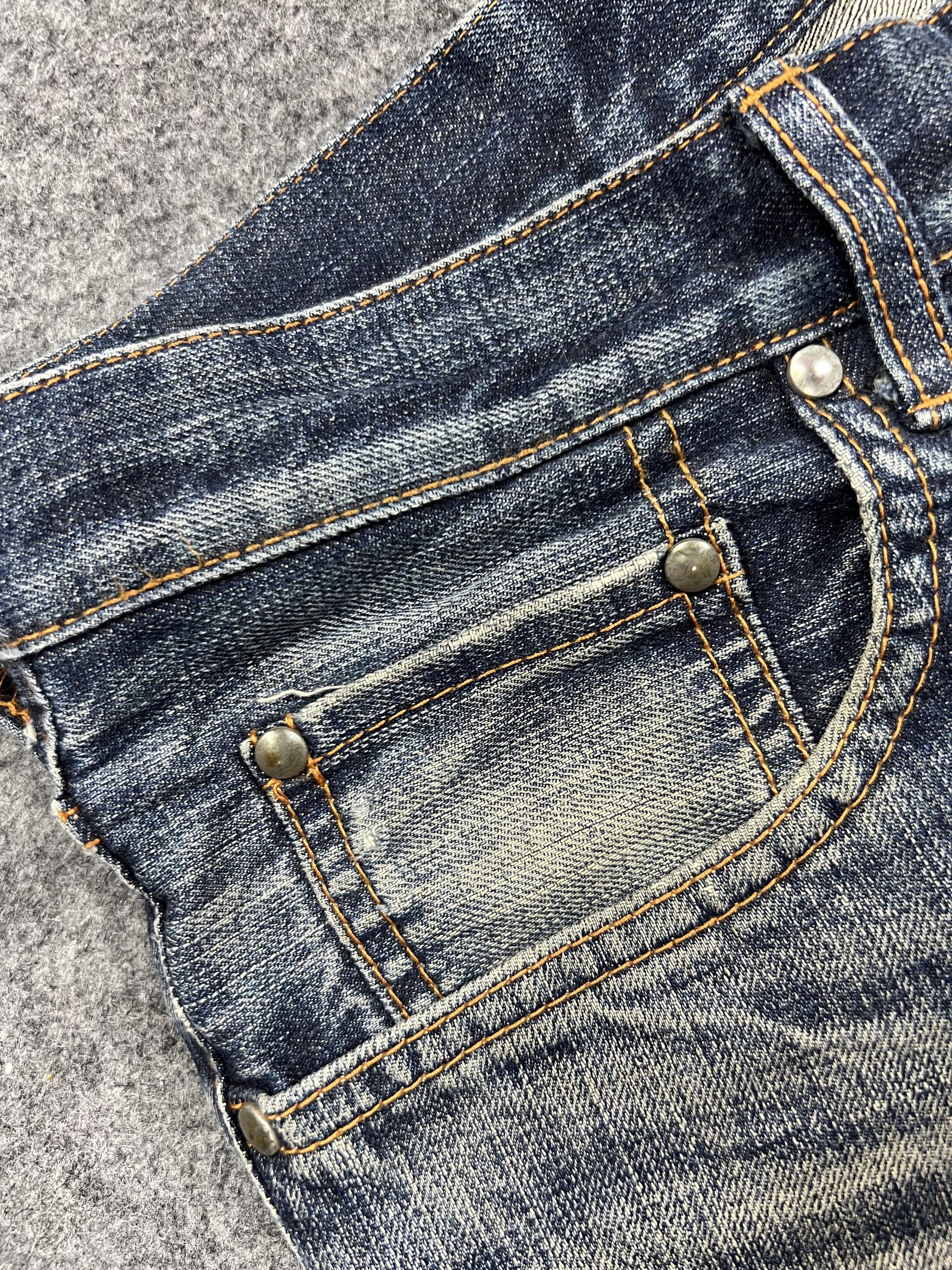 Japanese Brand Destroyed Abahouse Denim Jeans Size US 32 / EU 48 - 6 Thumbnail
