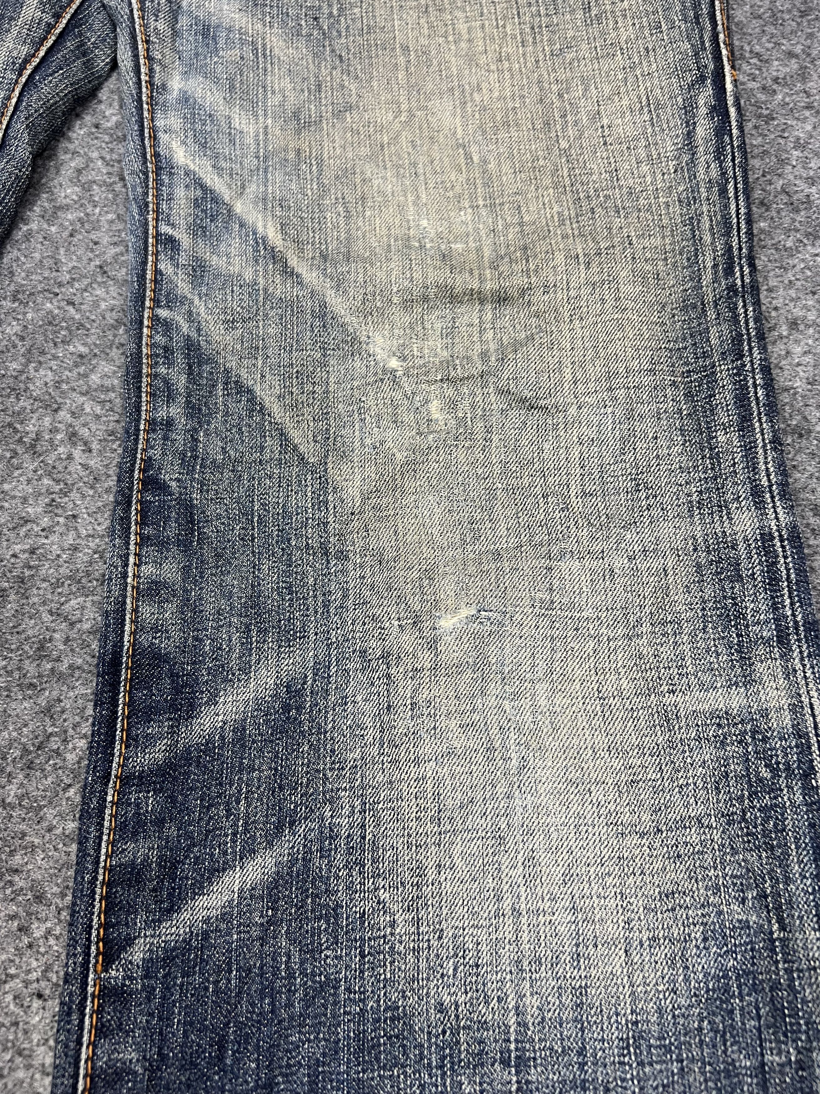 Japanese Brand Destroyed Abahouse Denim Jeans Size US 32 / EU 48 - 13 Thumbnail