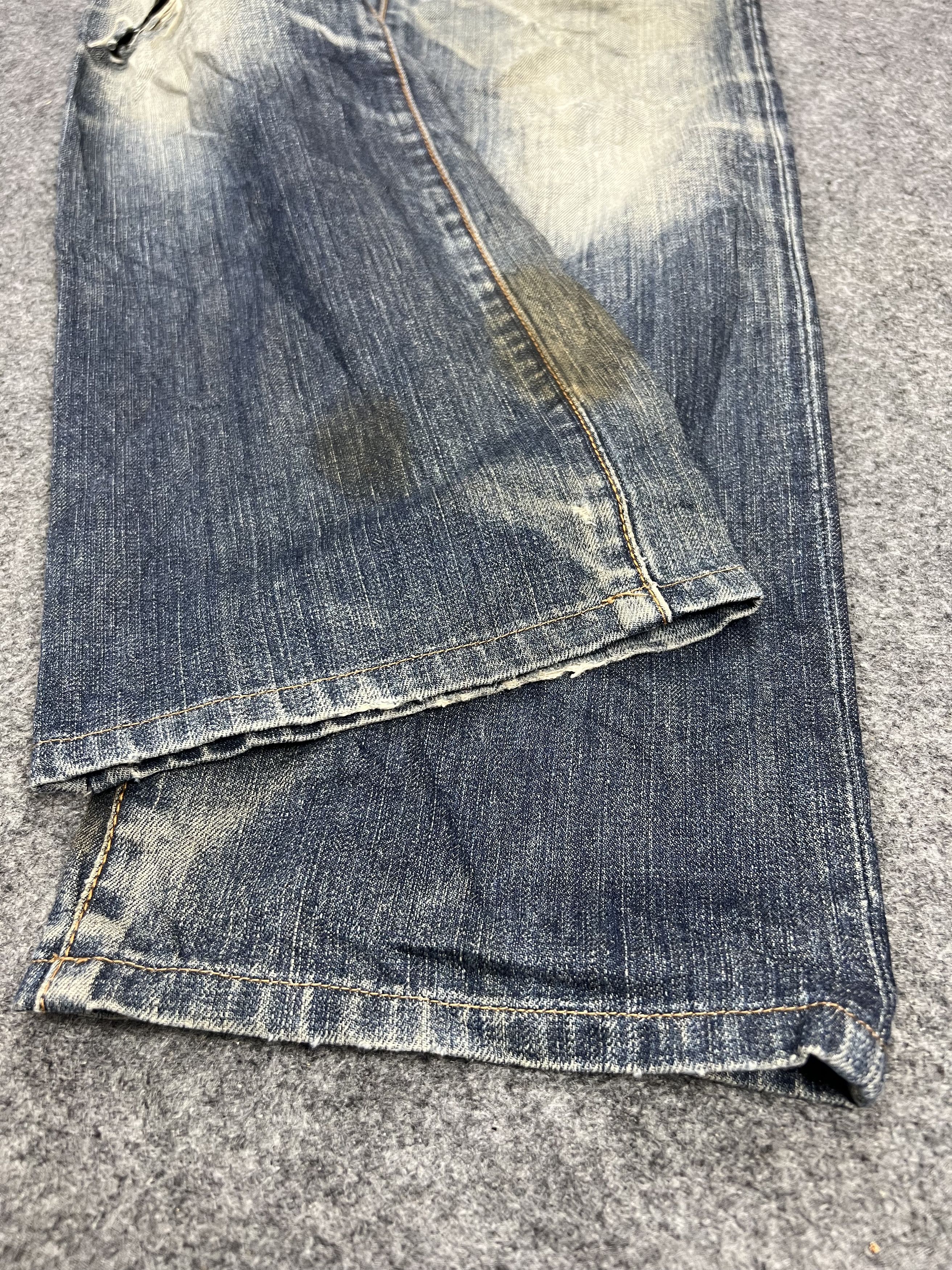 Japanese Brand Destroyed Abahouse Denim Jeans Size US 32 / EU 48 - 15 Thumbnail
