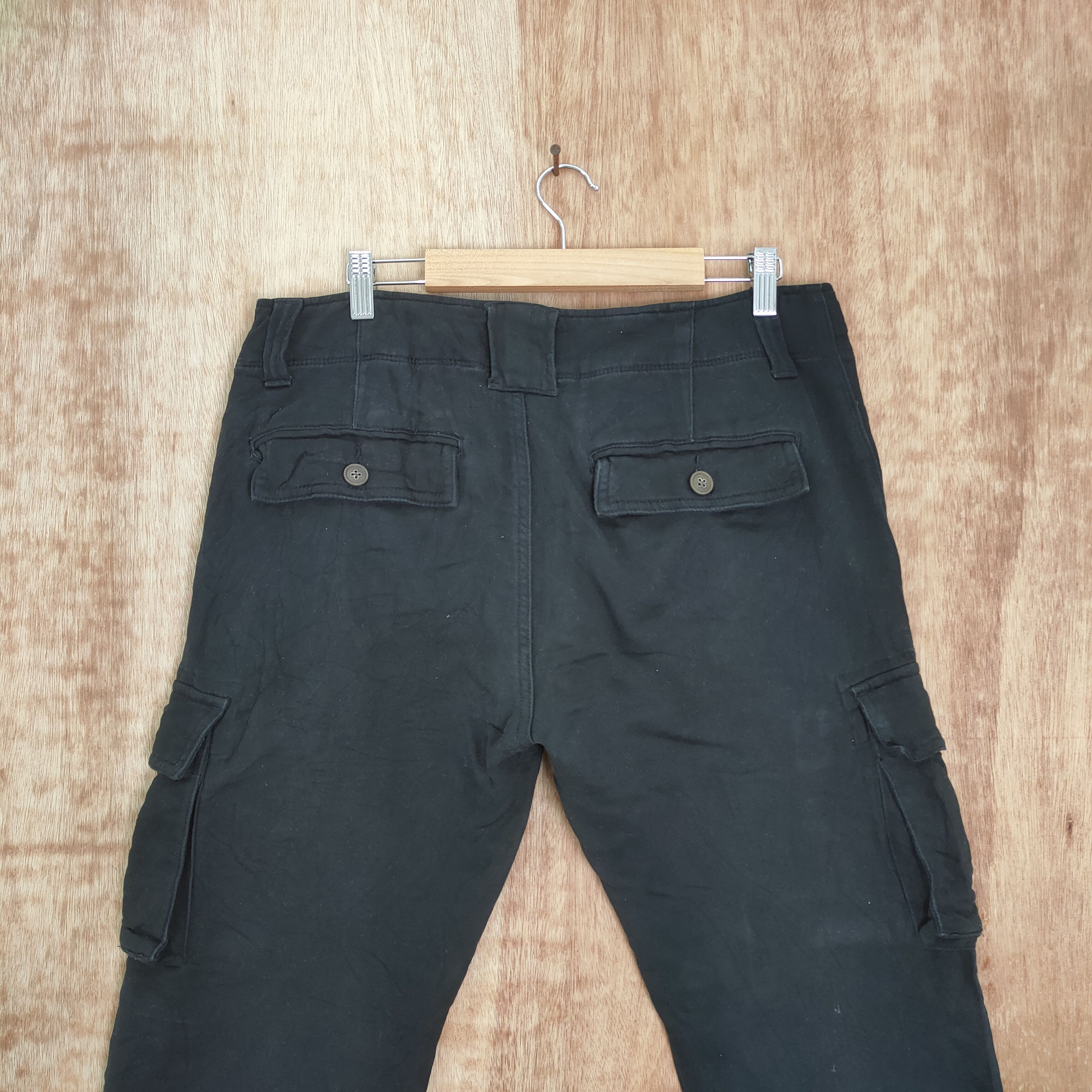 Japanese Brand PURPLE & YELLOW BLACK CARGO PANTS Size US 33 - 6 Thumbnail