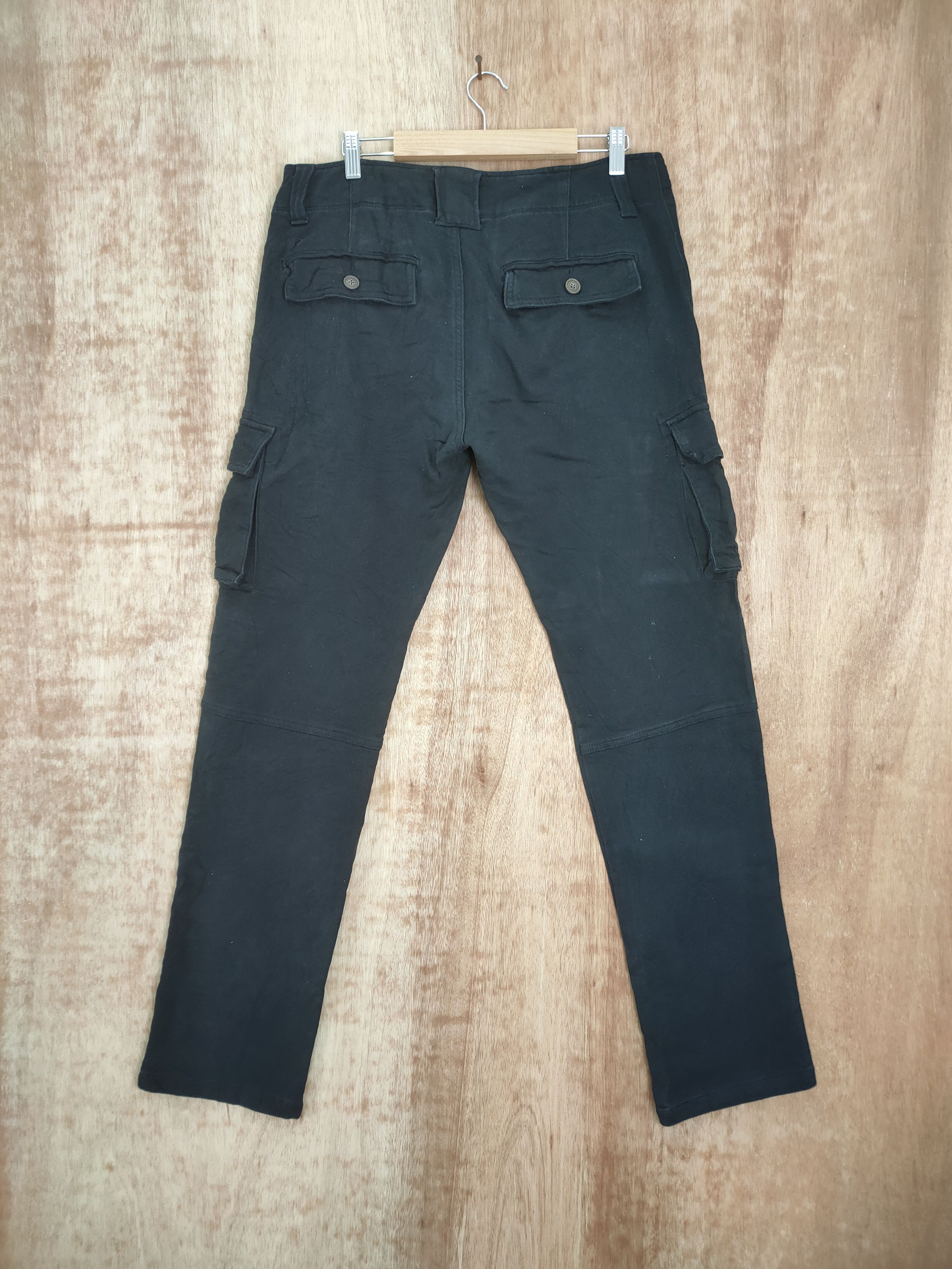 Japanese Brand PURPLE & YELLOW BLACK CARGO PANTS Size US 33 - 4 Thumbnail