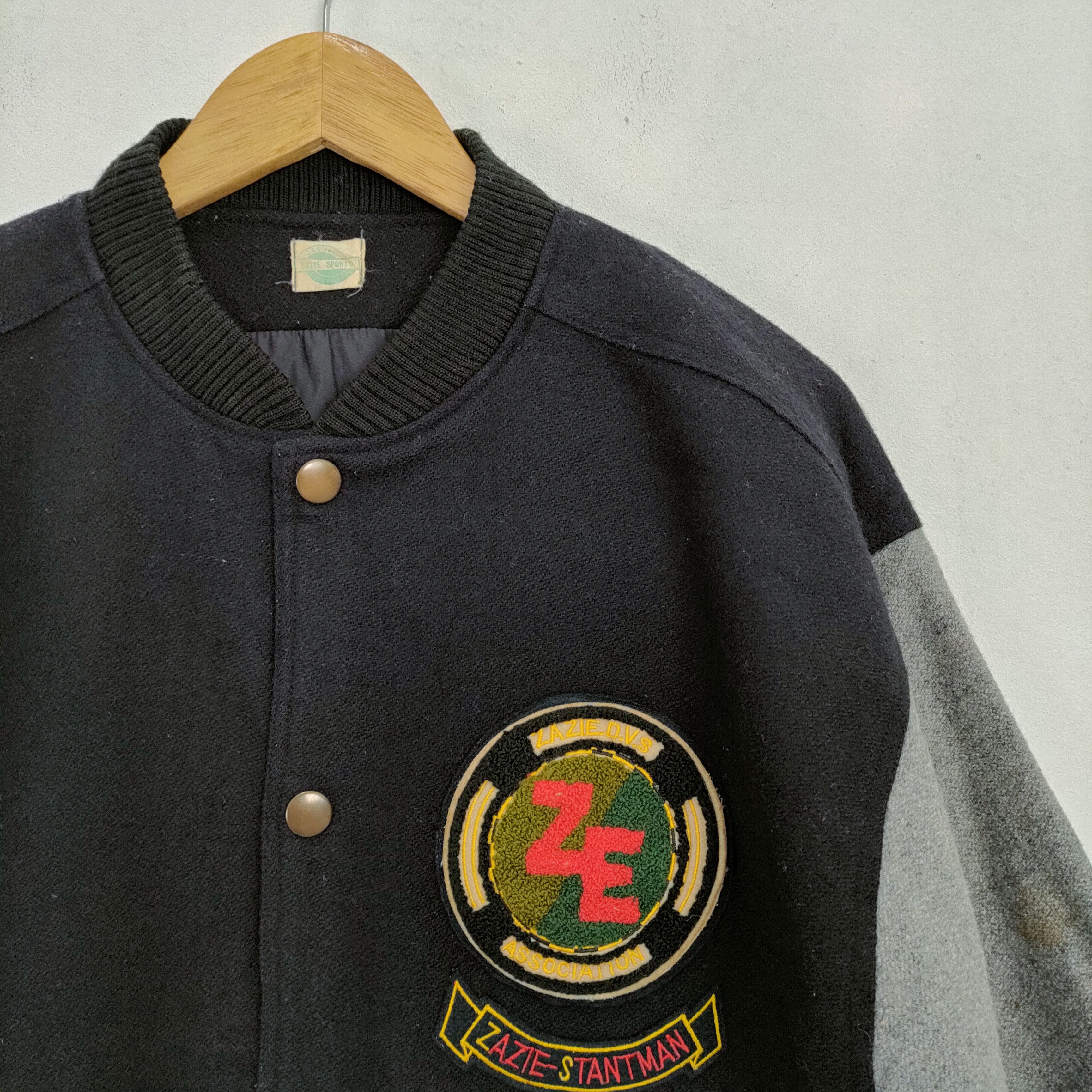 Japanese Brand × Vintage ZAZIE SPORT ZE WOOL VARSITY JACKET Size US M / EU 48-50 / 2 - 3 Thumbnail
