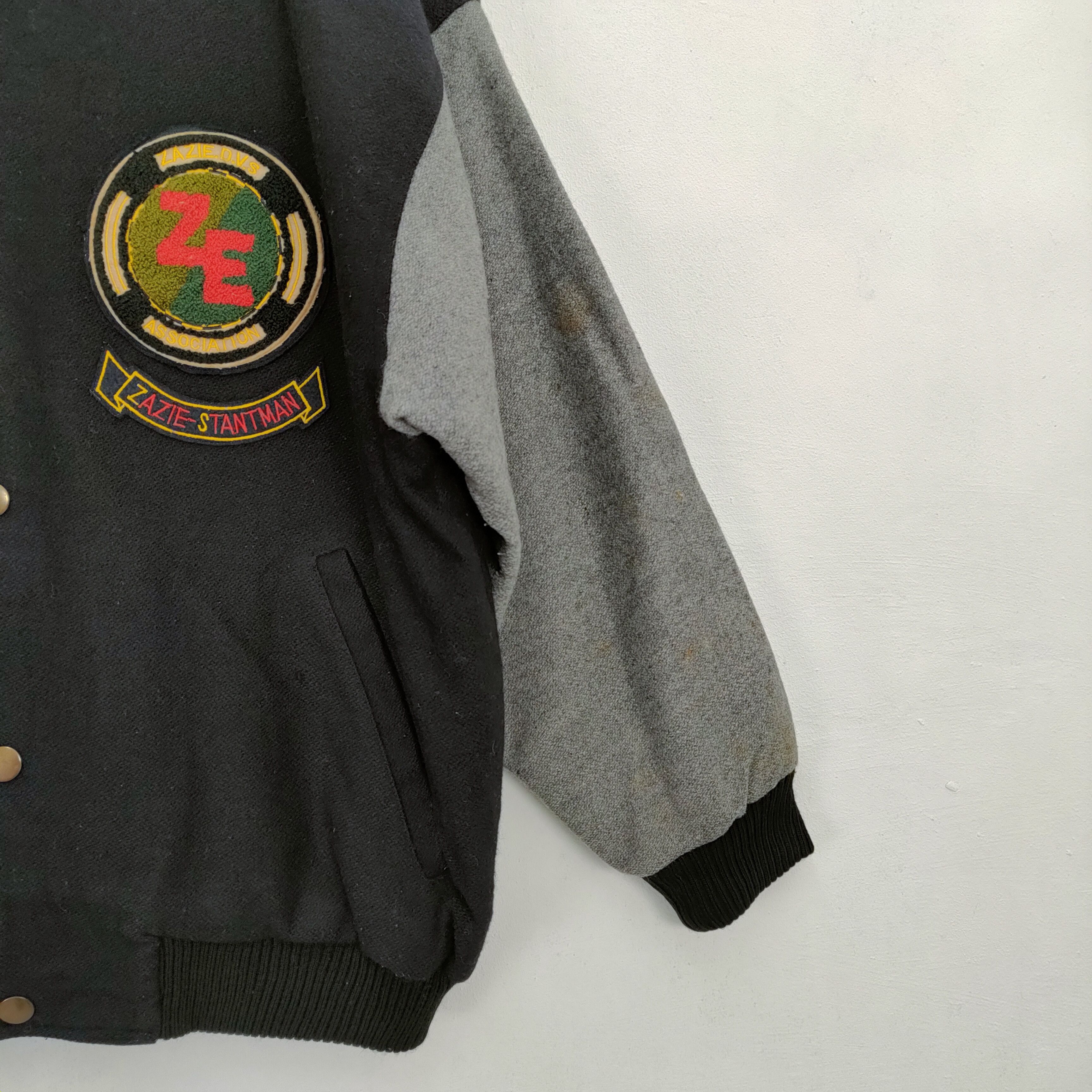 Japanese Brand × Vintage ZAZIE SPORT ZE WOOL VARSITY JACKET Size US M / EU 48-50 / 2 - 5 Thumbnail