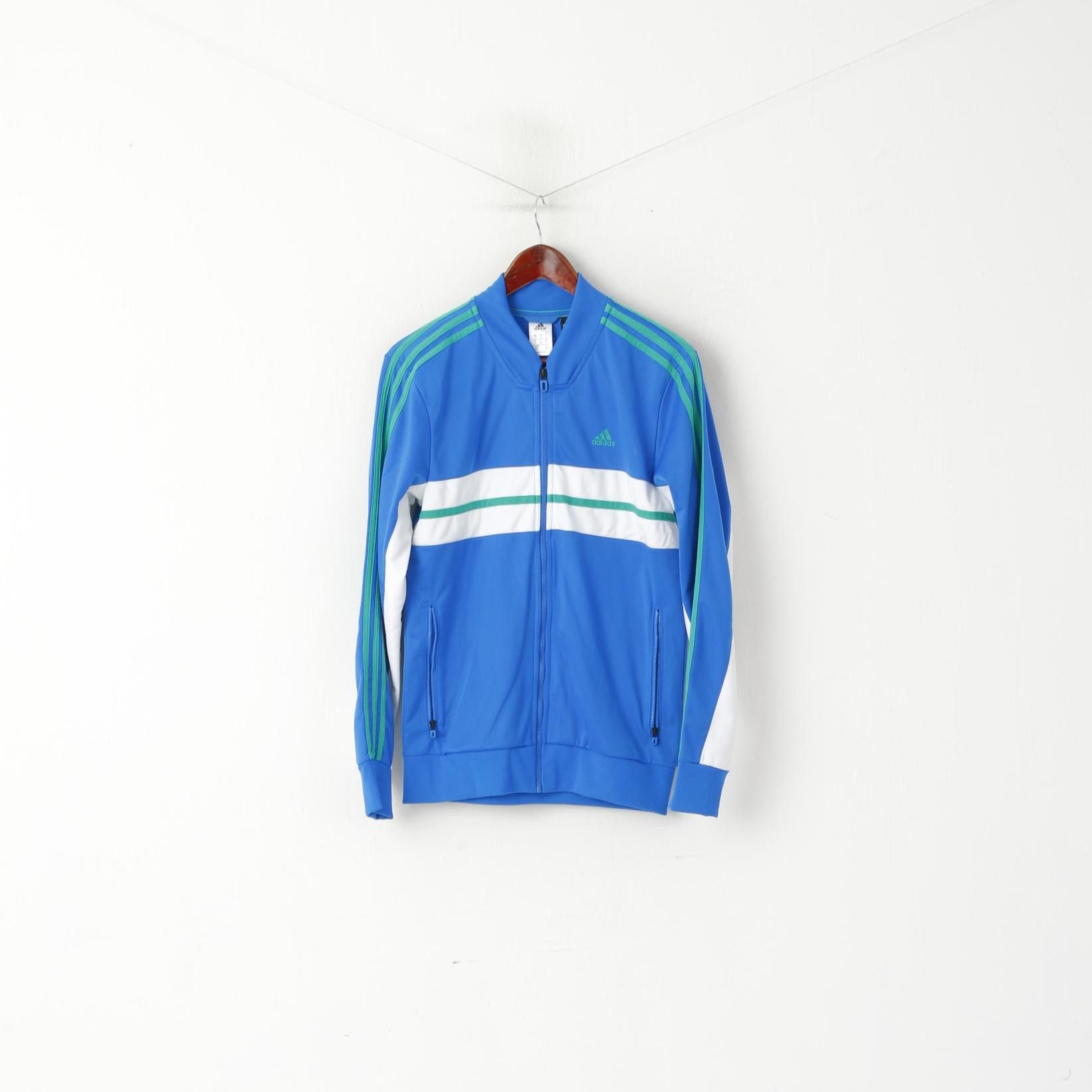 Adidas Adidas Men S Sweatshirt Blue Shiny Climalite 1190 Size US S / EU 44-46 / 1 - 1 Thumbnail