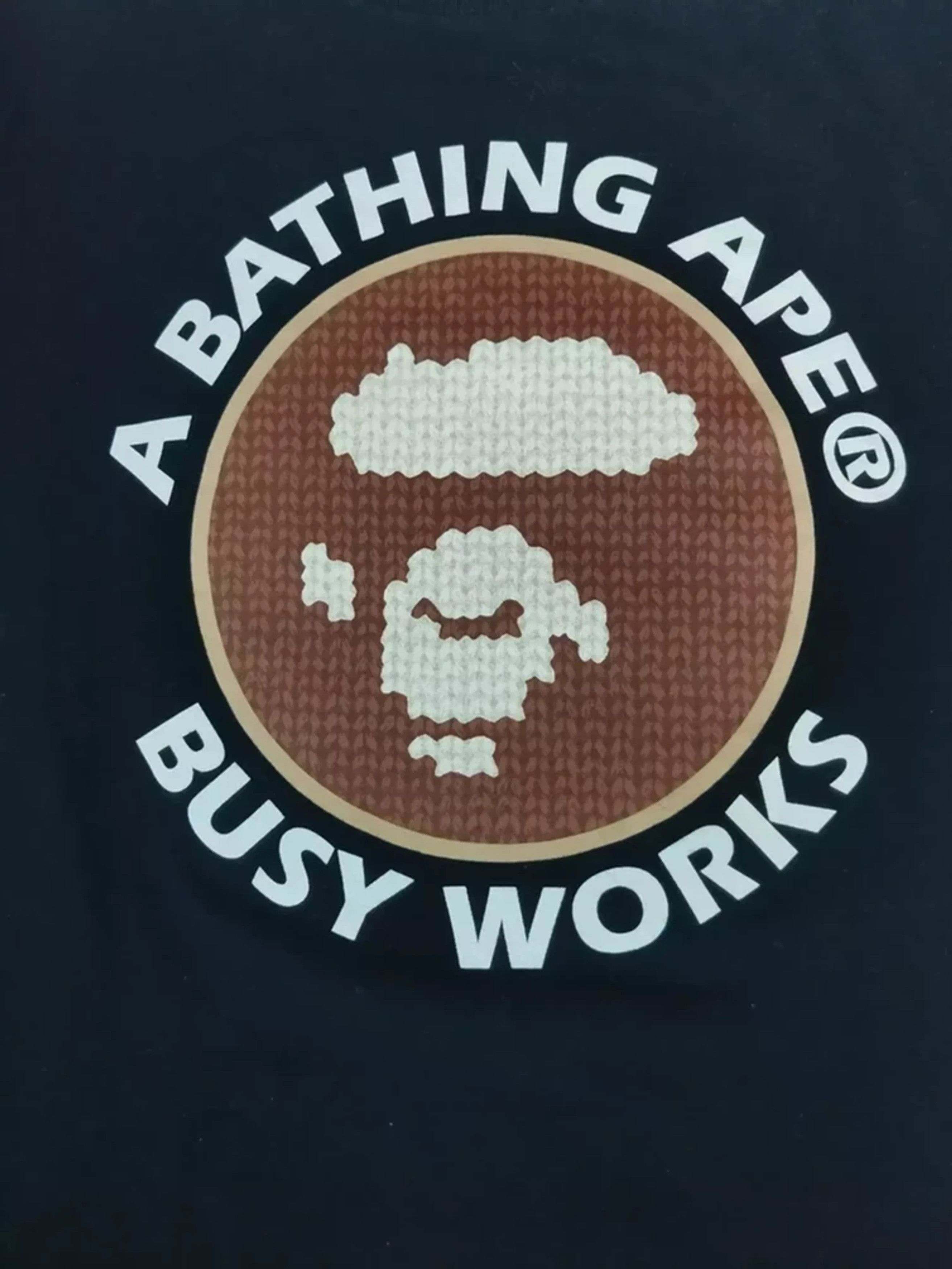 image of A Bathing Ape Bape Busy Works Nigo Big Head in Black, Men's (Size Small)
