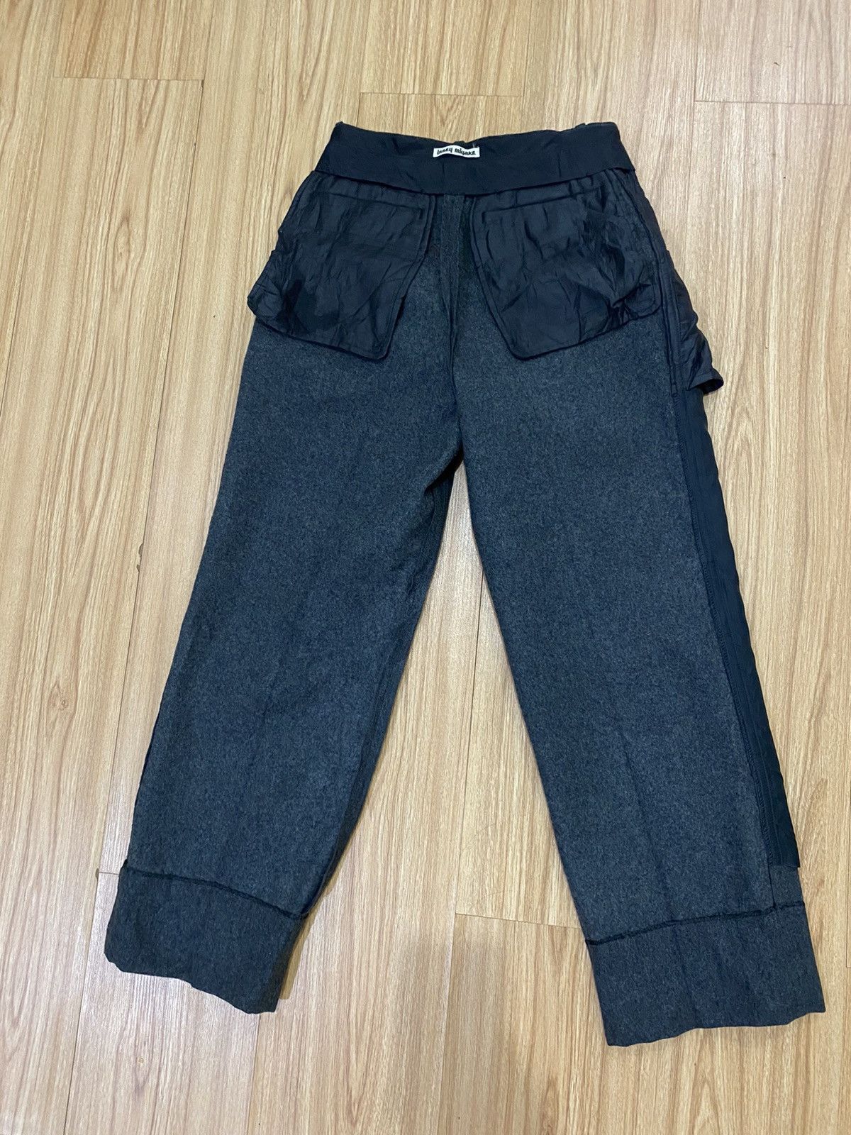 Issey Miyake LH 44559 VINTAGE ISSEY MIYAKE WOOL CASUAL PANT Size US 27 - 7 Thumbnail