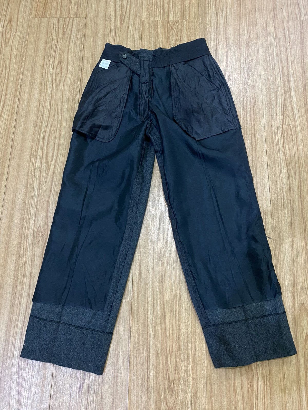 Issey Miyake LH 44559 VINTAGE ISSEY MIYAKE WOOL CASUAL PANT Size US 27 - 6 Thumbnail
