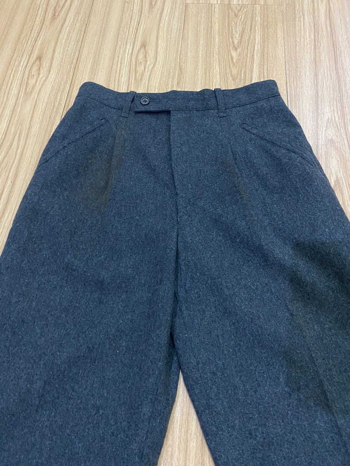 Issey Miyake LH 44559 VINTAGE ISSEY MIYAKE WOOL CASUAL PANT Size US 27 - 4 Thumbnail