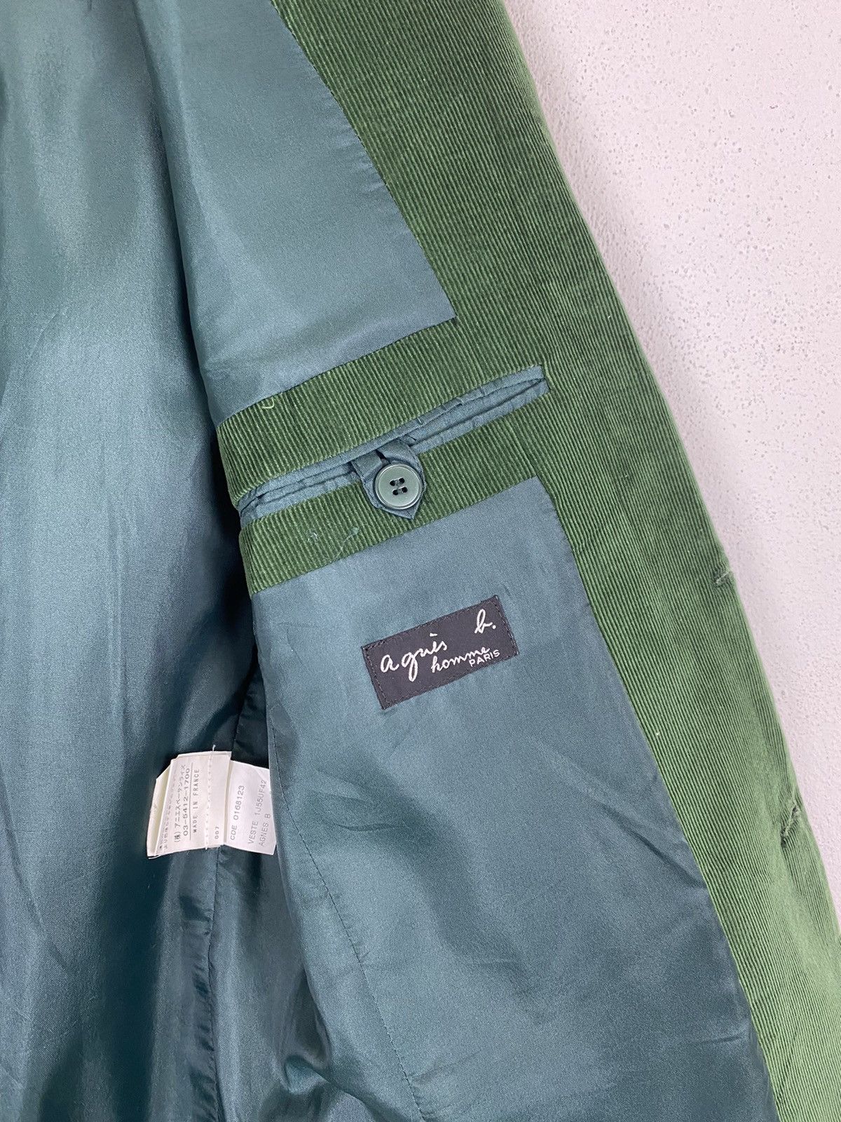Designer × Issey Miyake × agnes b. AGNES B. MADE FRANCE CORDUROY JACKET Size US S / EU 44-46 / 1 - 8 Thumbnail