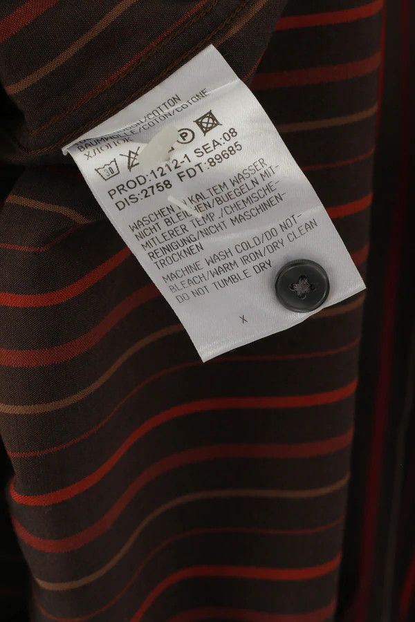Hugo Boss Hugo Boss Men L Casual Shirt Brown Striped Cotton 1414 Size US L / EU 52-54 / 3 - 6 Thumbnail