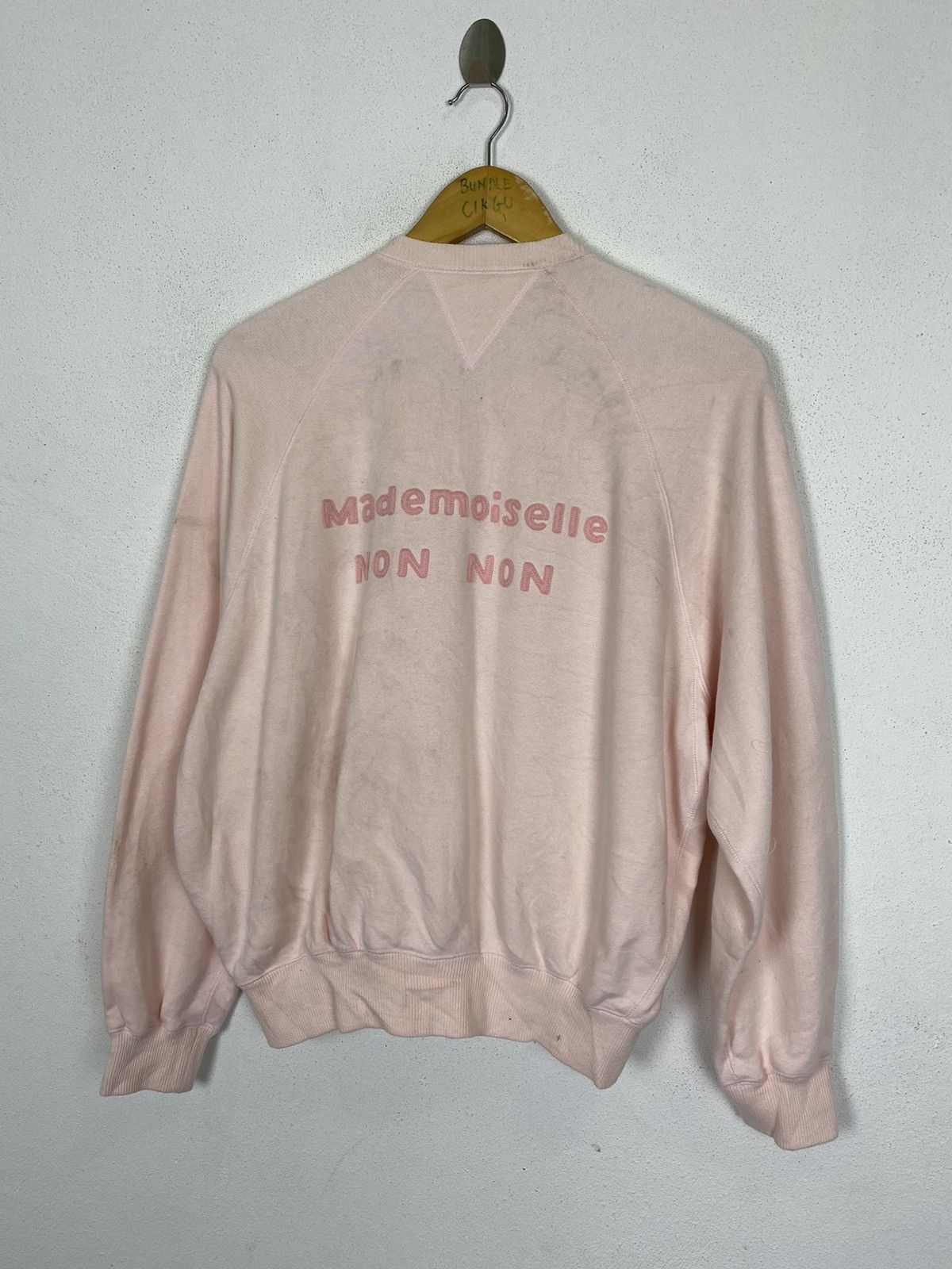 MADEMOISELLE NON NON SPELL LOGO SWEATER