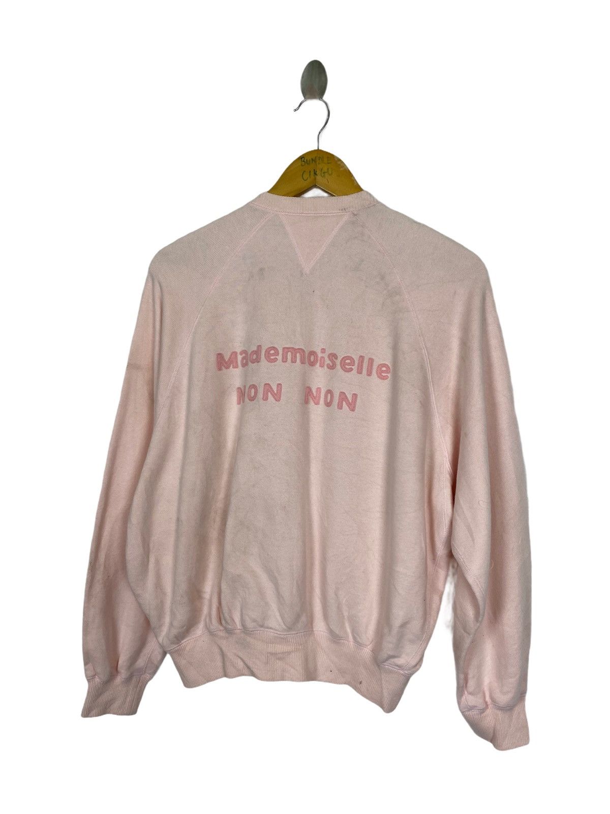 MADEMOISELLE NON NON SPELL LOGO SWEATER