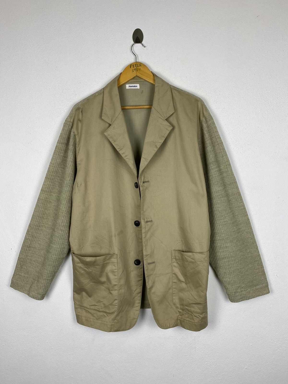 Designer × Issey Miyake × Japanese Brand 🔥PL83FN620 PLANTATION COTTON FLEECE NICE DESIGN JACKET Size US M / EU 48-50 / 2 - 1 Thumbnail