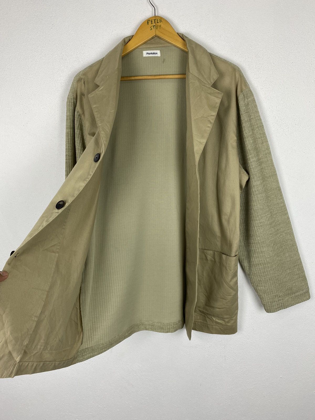 Designer × Issey Miyake × Japanese Brand 🔥PL83FN620 PLANTATION COTTON FLEECE NICE DESIGN JACKET Size US M / EU 48-50 / 2 - 5 Thumbnail