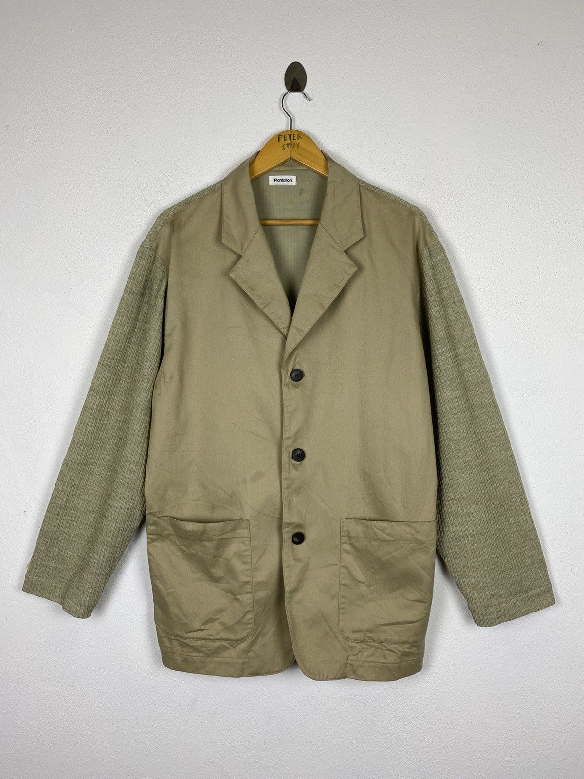 Designer × Issey Miyake × Japanese Brand 🔥PL83FN620 PLANTATION COTTON FLEECE NICE DESIGN JACKET Size US M / EU 48-50 / 2 - 2 Thumbnail