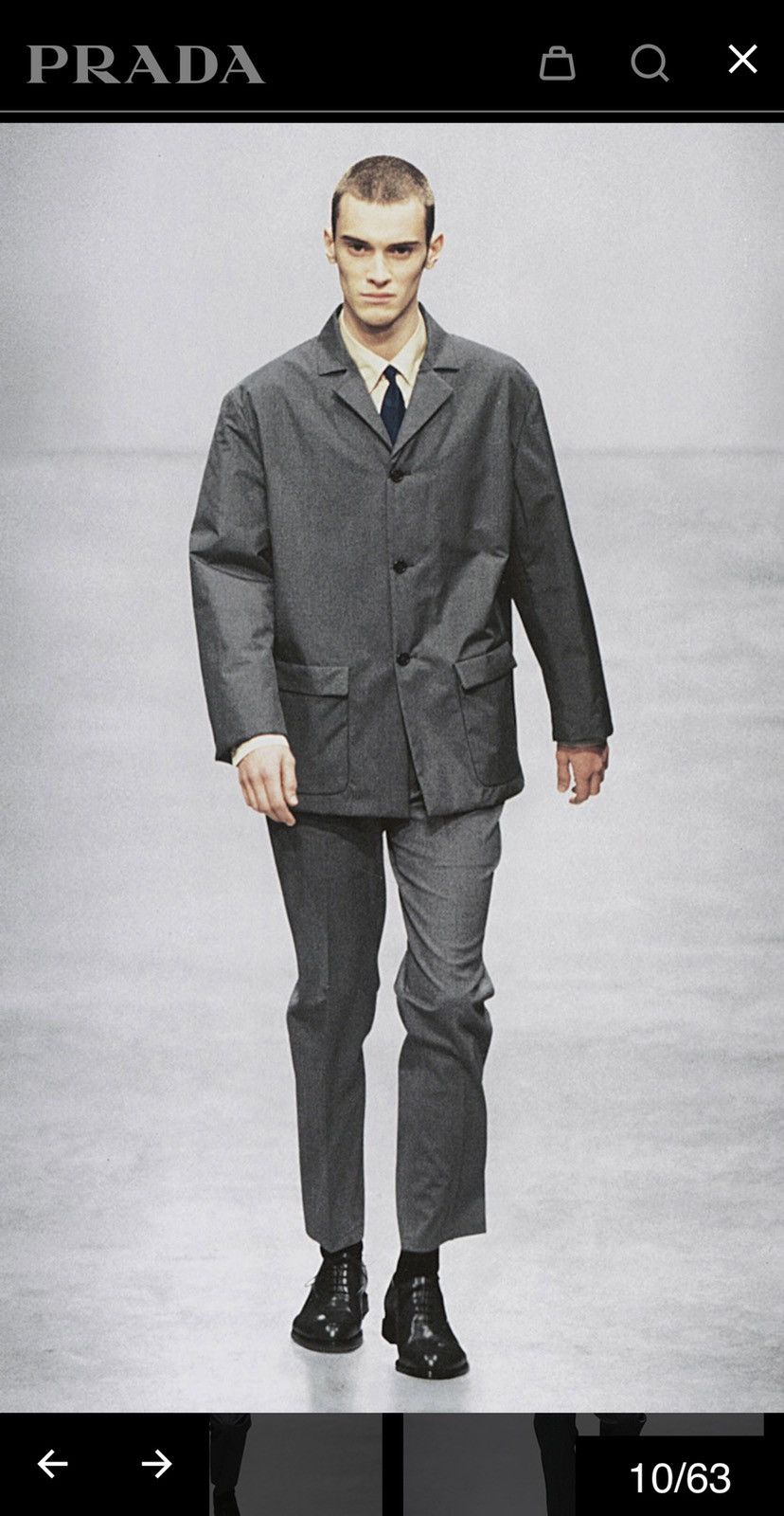 FW1998-99 PRADA MEN NYLON COAT