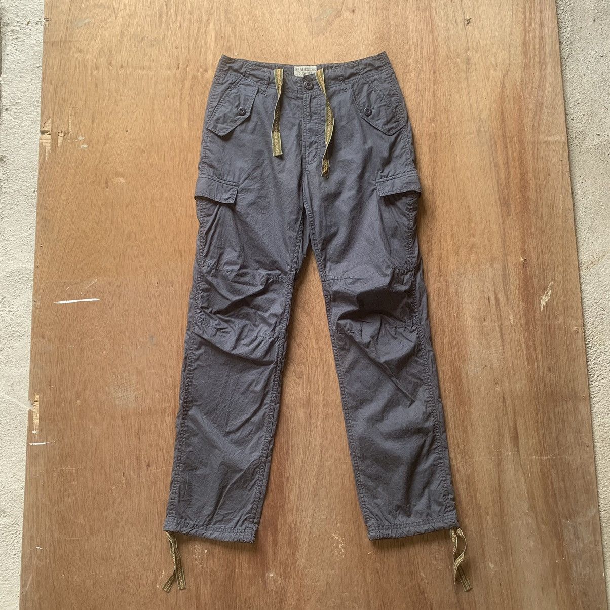 image of Real Crush 30X31 Navajo Trousers Tribal Easy Cargo Pants in Raven, Men's