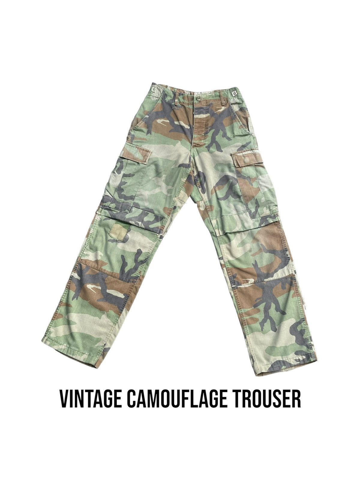 Vintage Vintage Usmc Woodland Camouflage Trouser Size US 27 - 1 Thumbnail