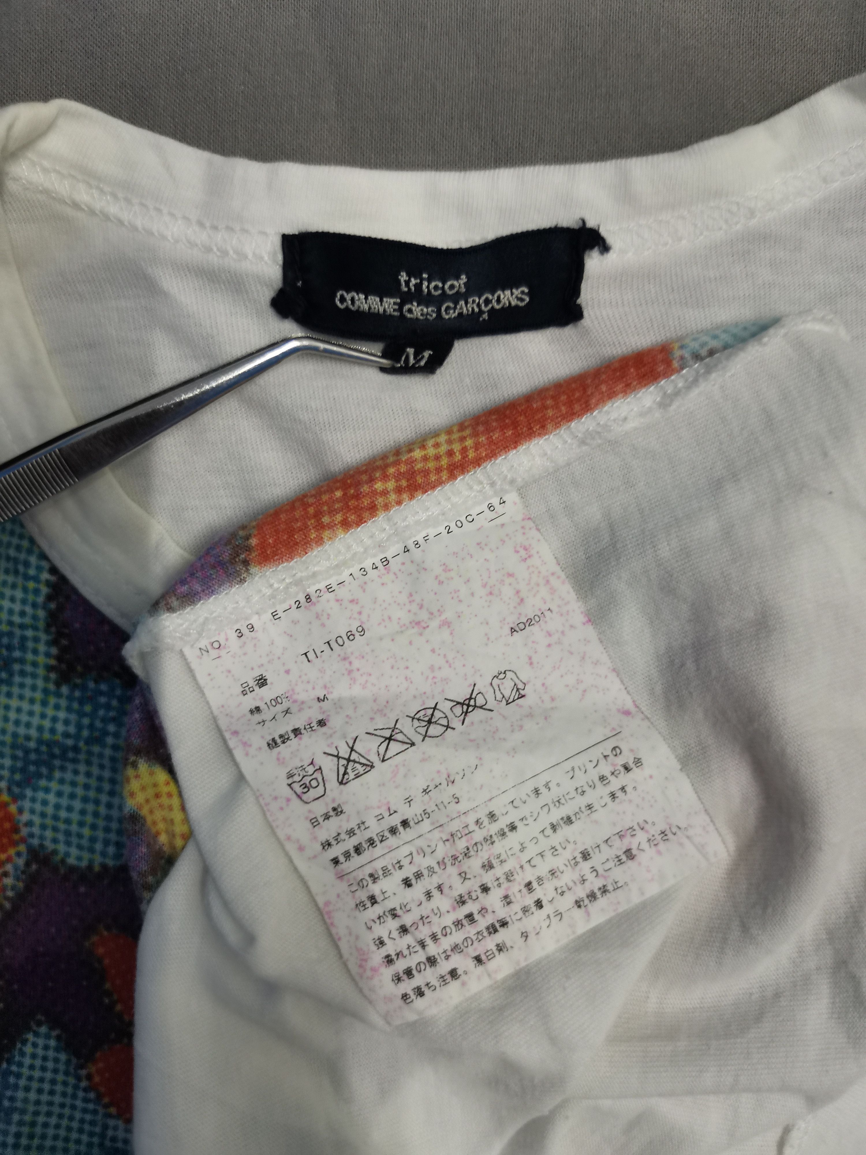 Comme des Garcons tricot Tee Flowers Graphic Japan Designer