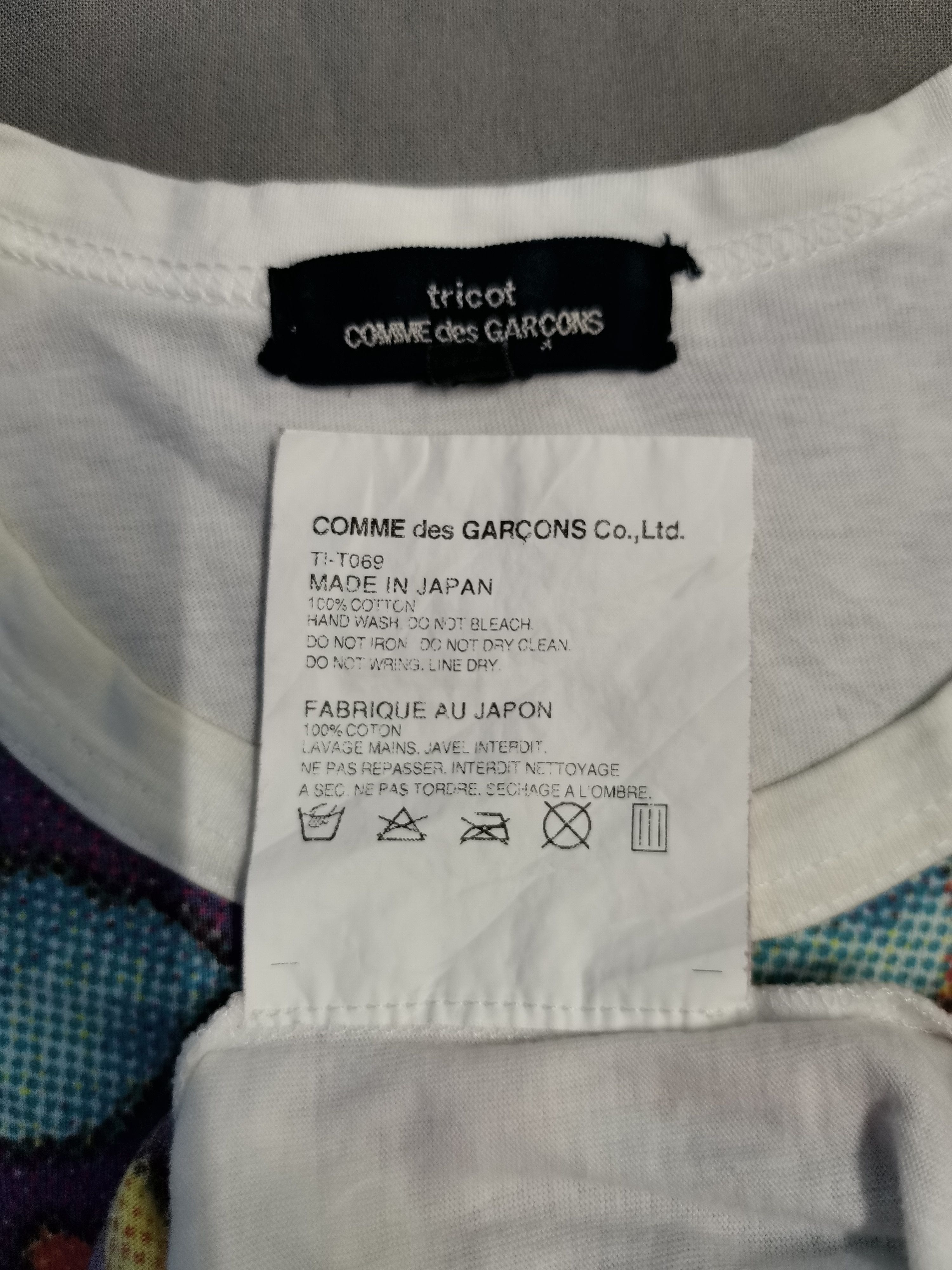 Comme des Garcons tricot Tee Flowers Graphic Japan Designer