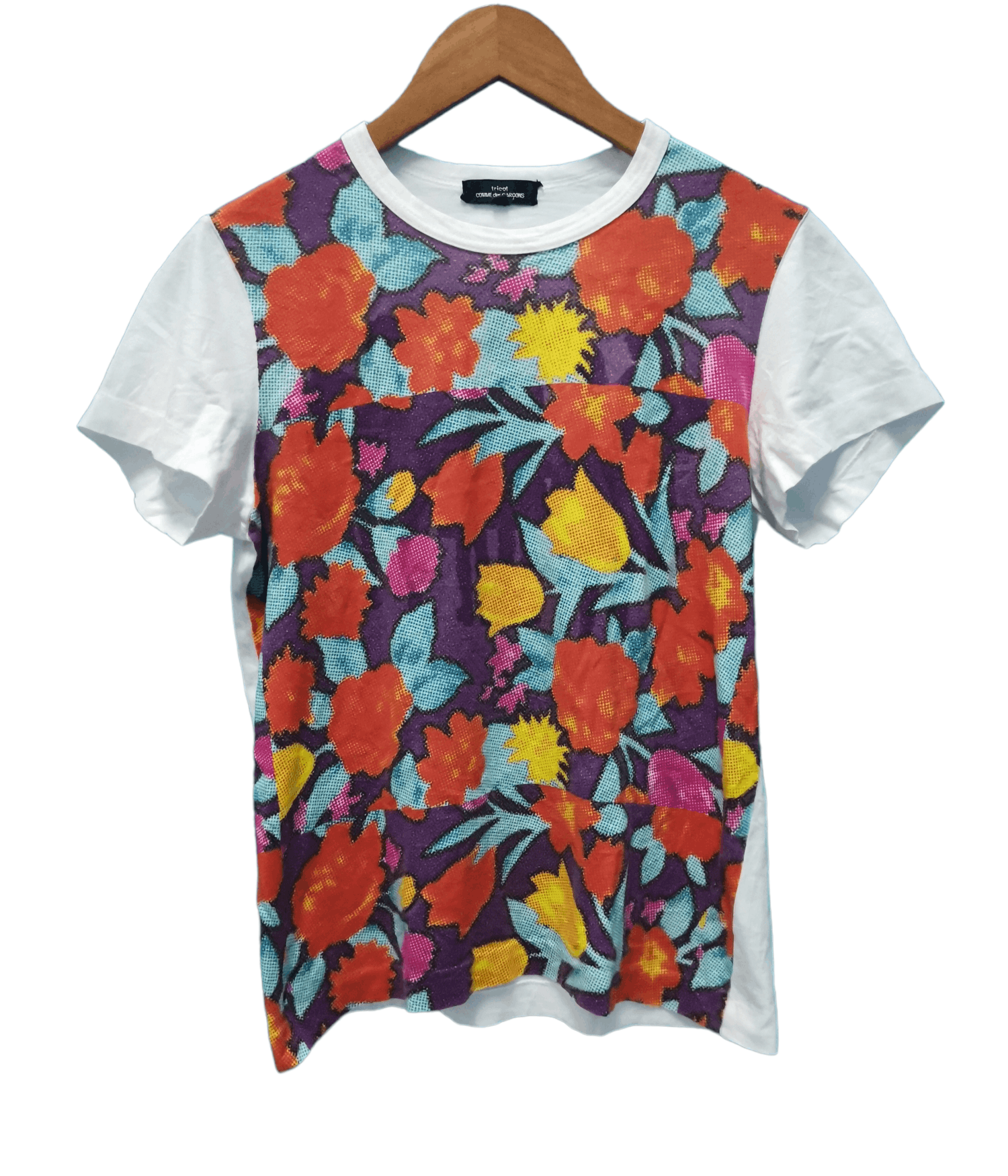 Comme des Garcons tricot Tee Flowers Graphic Japan Designer
