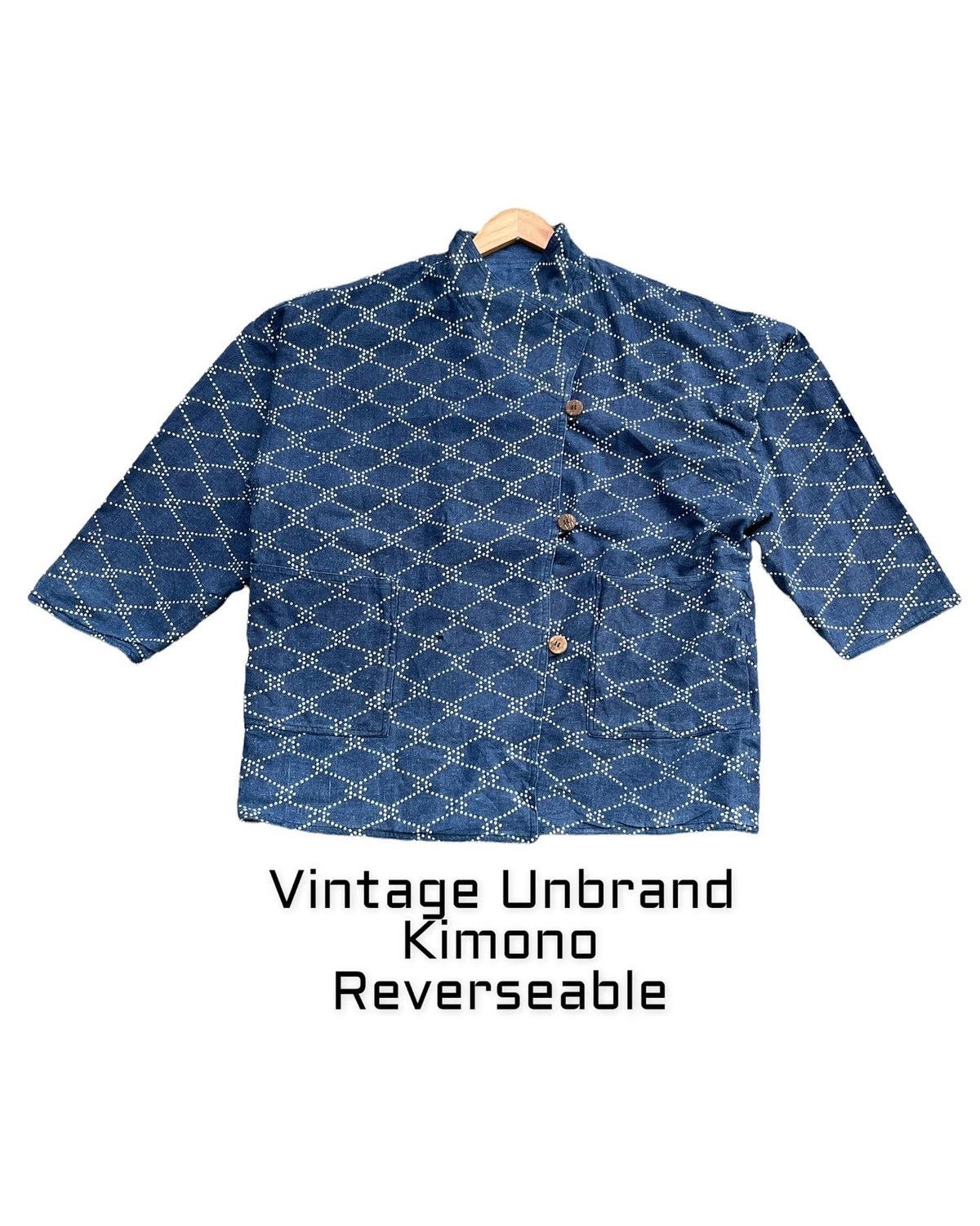 Japanese Brand Vintage Reverseable Kimono Size US XXL / EU 58 / 5 - 1 Thumbnail
