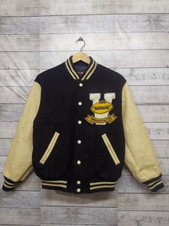 Vintage 80s Van Jac Japan American Football Team Varsity Jacket