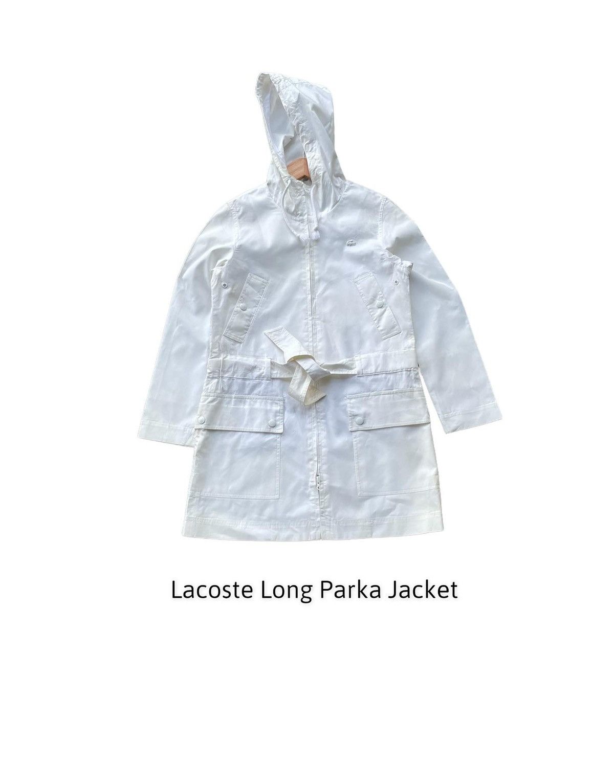 Designer × Lacoste Lacoste Long Parka Jacket Size S / US 4 / IT 40 - 1 Thumbnail