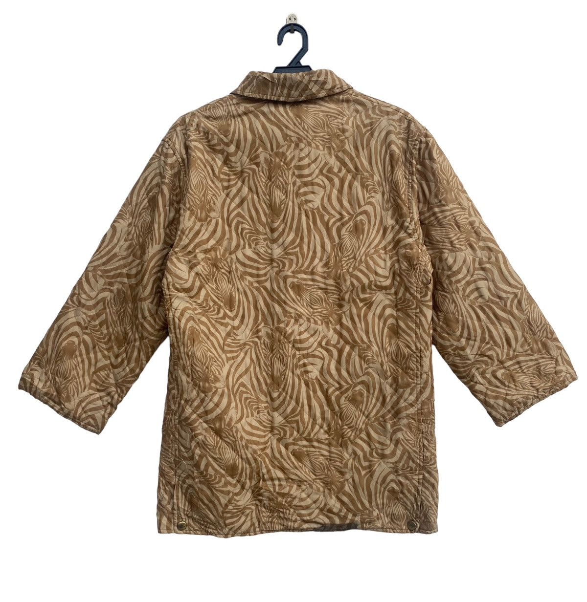 Salvatore Ferragamo Vtg 90s Salvatore Ferragamo zebra printed quilted jacket Size US S / EU 44-46 / 1 - 7 Thumbnail