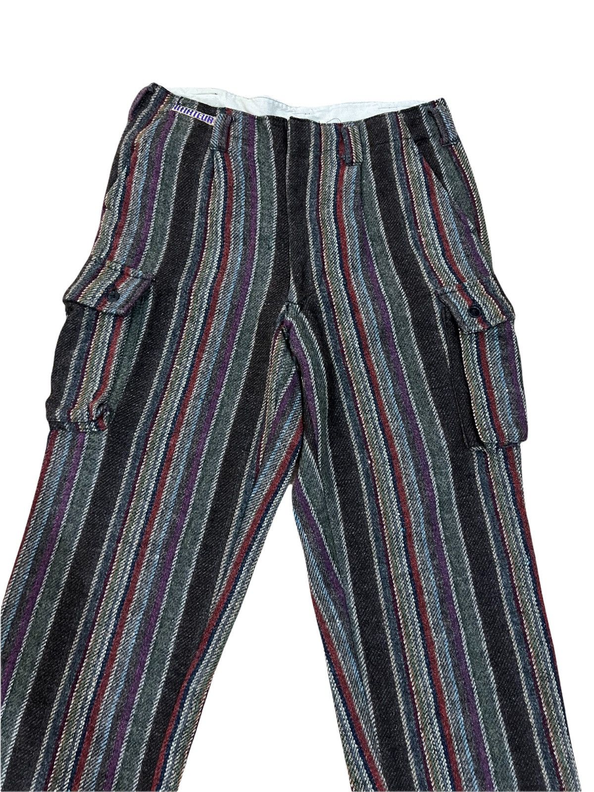 Hysteric Glamour × Japanese Brand × Vintage Japanese Brand Amateur Wool Cargo Pants Kapital Style Size US 29 - 3 Thumbnail