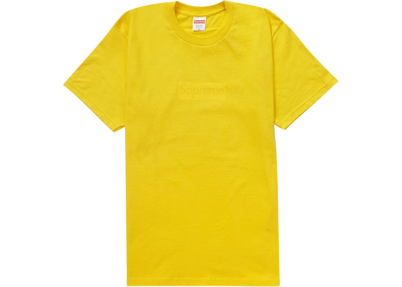 Supreme Supreme Tonal Box Logo Tee - Medium (Yellow) Size US M / EU 48-50 / 2 - 2 Thumbnail