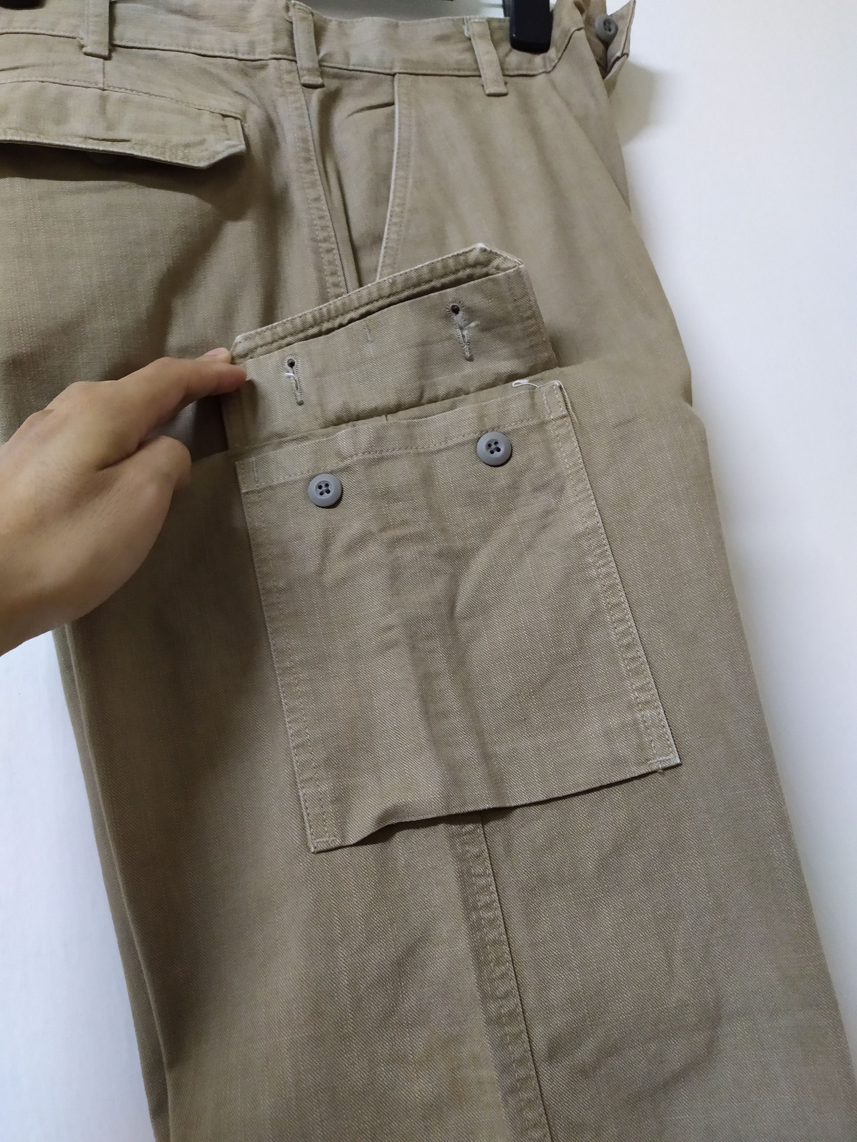 Japanese Brand Boston Nine Baggy Cargo Pants Size US 29 - 5 Thumbnail