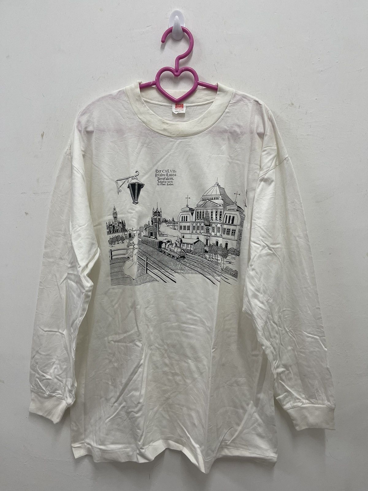 Vintage Vintage Der CXLVII PSALM LAUDA Jerusalem D. Martinus Luther Size US L / EU 52-54 / 3 - 1 Thumbnail