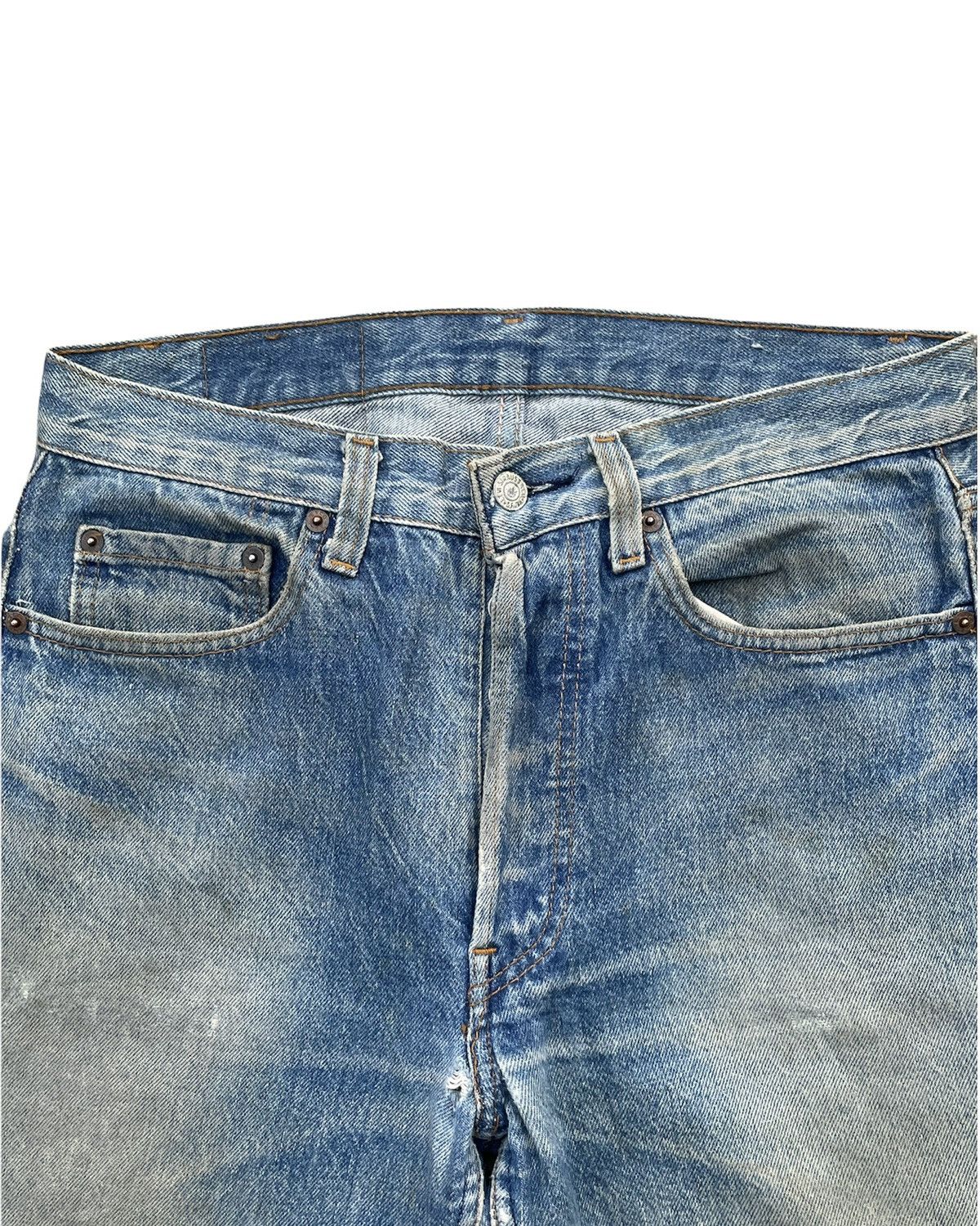 Levi's Vintage Levi’s 501 1984 Usa Aging Distressed Denim Size US 31 - 6 Thumbnail