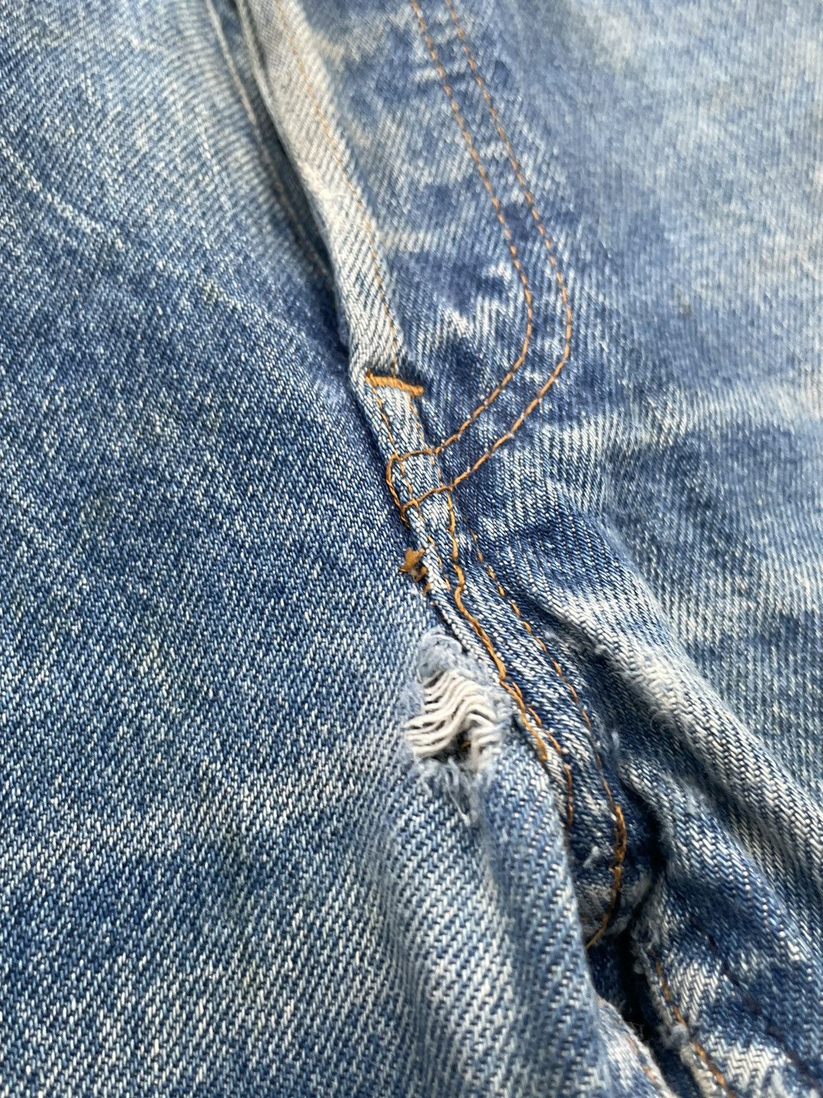 Levi's Vintage Levi’s 501 1984 Usa Aging Distressed Denim Size US 31 - 21 Thumbnail