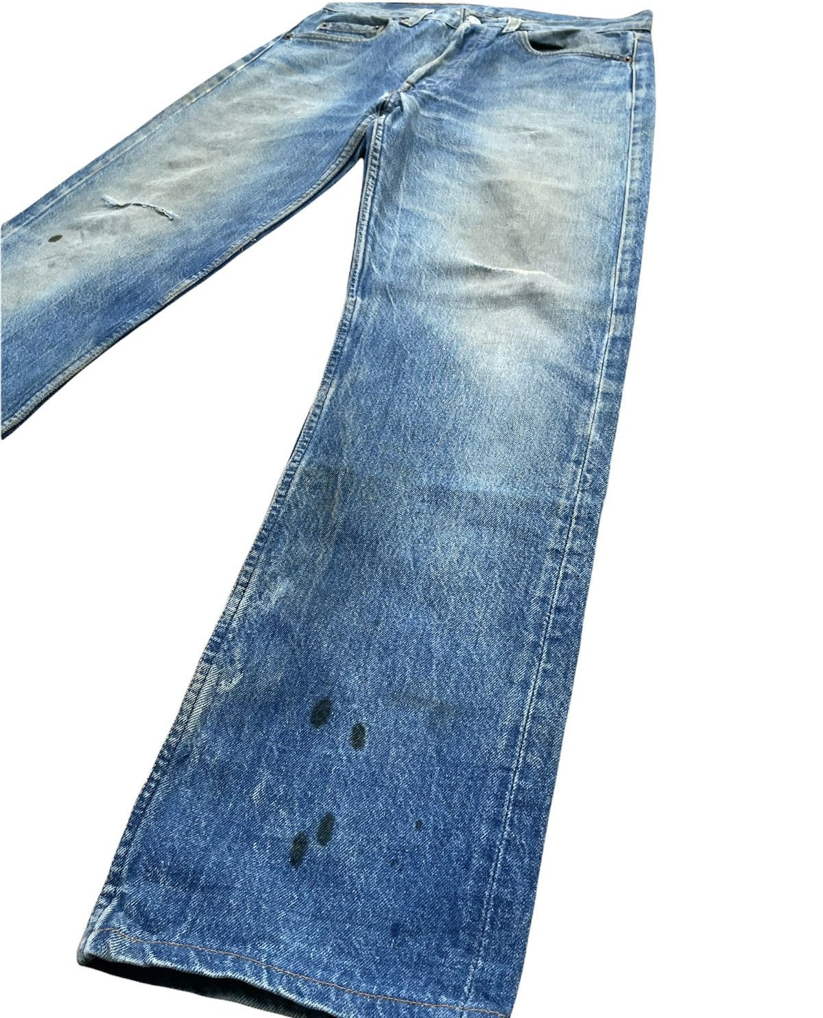 Levi's Vintage Levi’s 501 1984 Usa Aging Distressed Denim Size US 31 - 2 Thumbnail