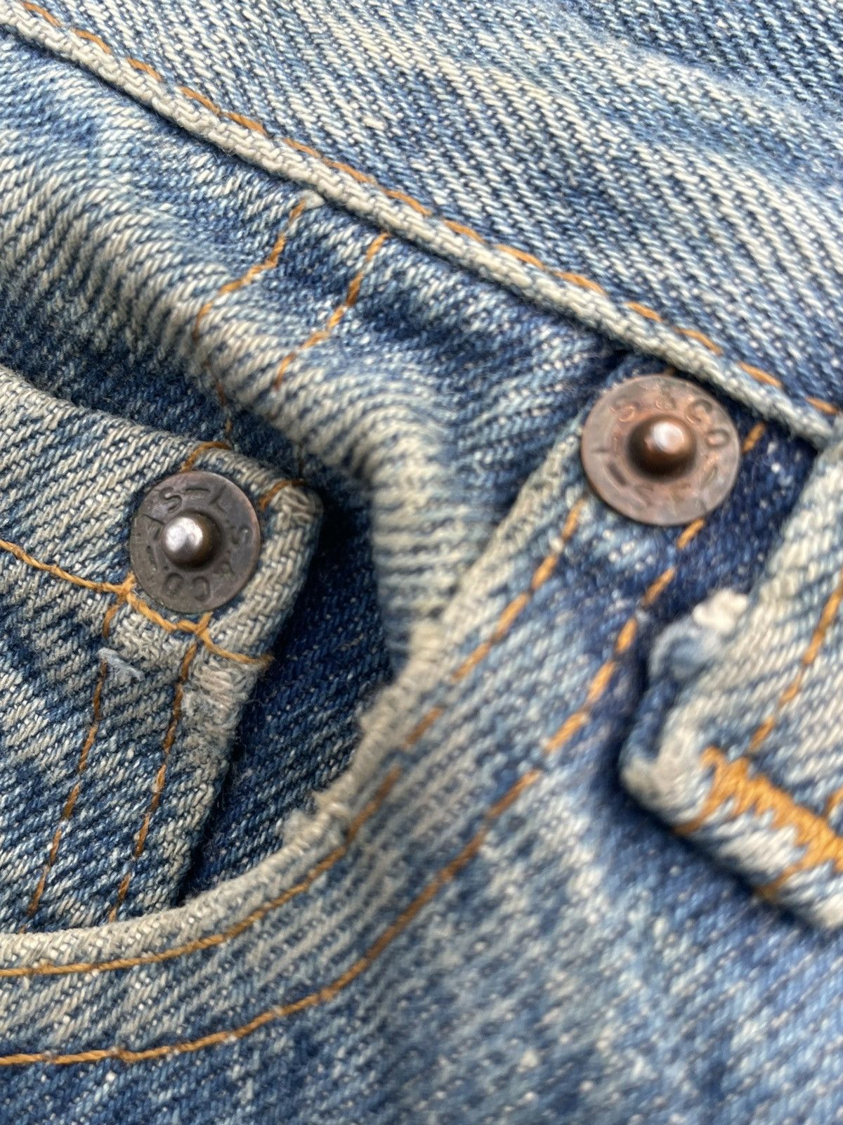 Levi's Vintage Levi’s 501 1984 Usa Aging Distressed Denim Size US 31 - 18 Thumbnail