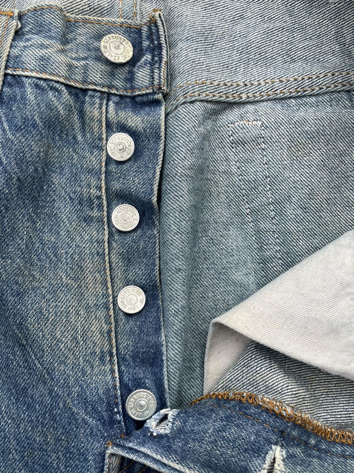 Levi's Vintage Levi’s 501 1984 Usa Aging Distressed Denim Size US 31 - 20 Thumbnail