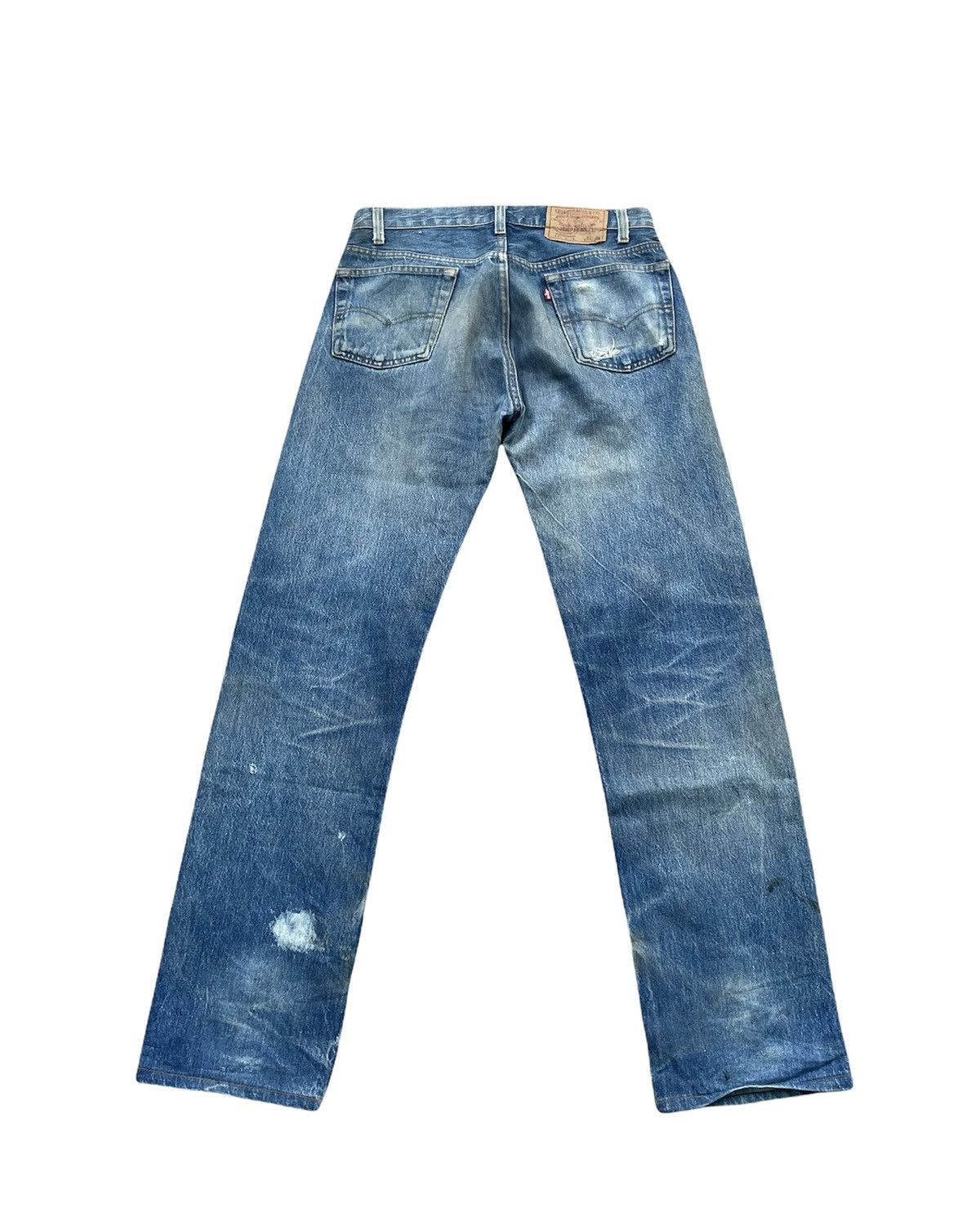 Levi's Vintage Levi’s 501 1984 Usa Aging Distressed Denim Size US 31 - 7 Thumbnail