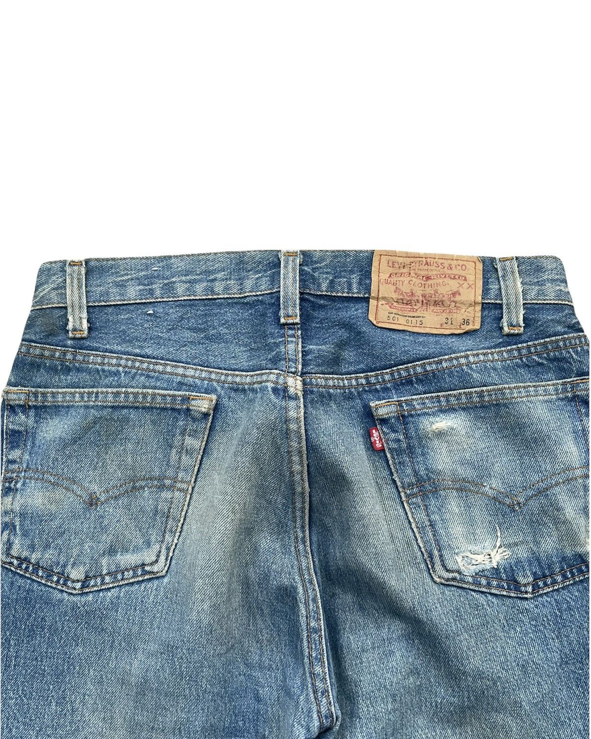 Levi's Vintage Levi’s 501 1984 Usa Aging Distressed Denim Size US 31 - 10 Thumbnail