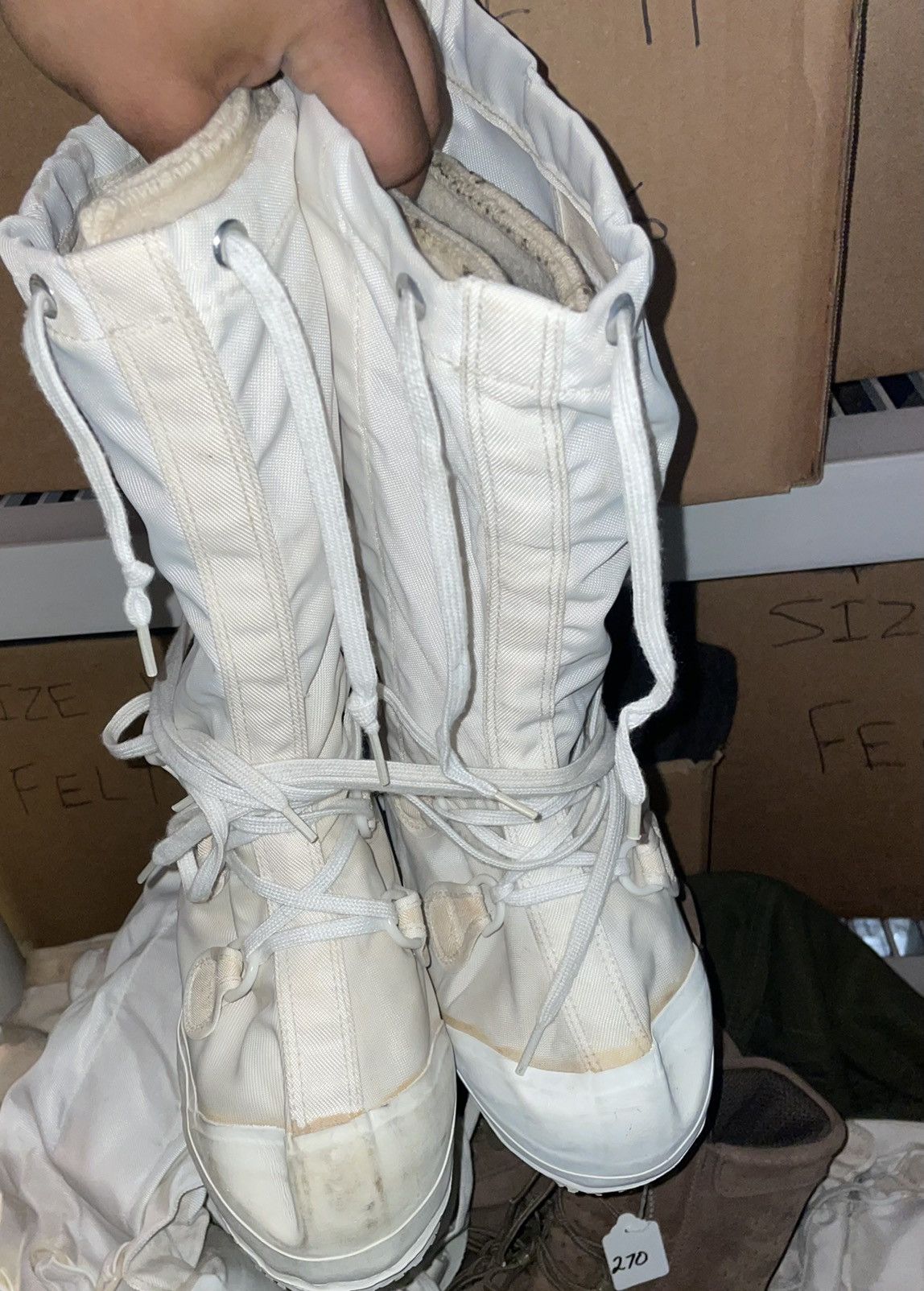 Vintage White Military Issue Mukluk Boots Size US 9.5 / EU 42-43 - 5 Thumbnail