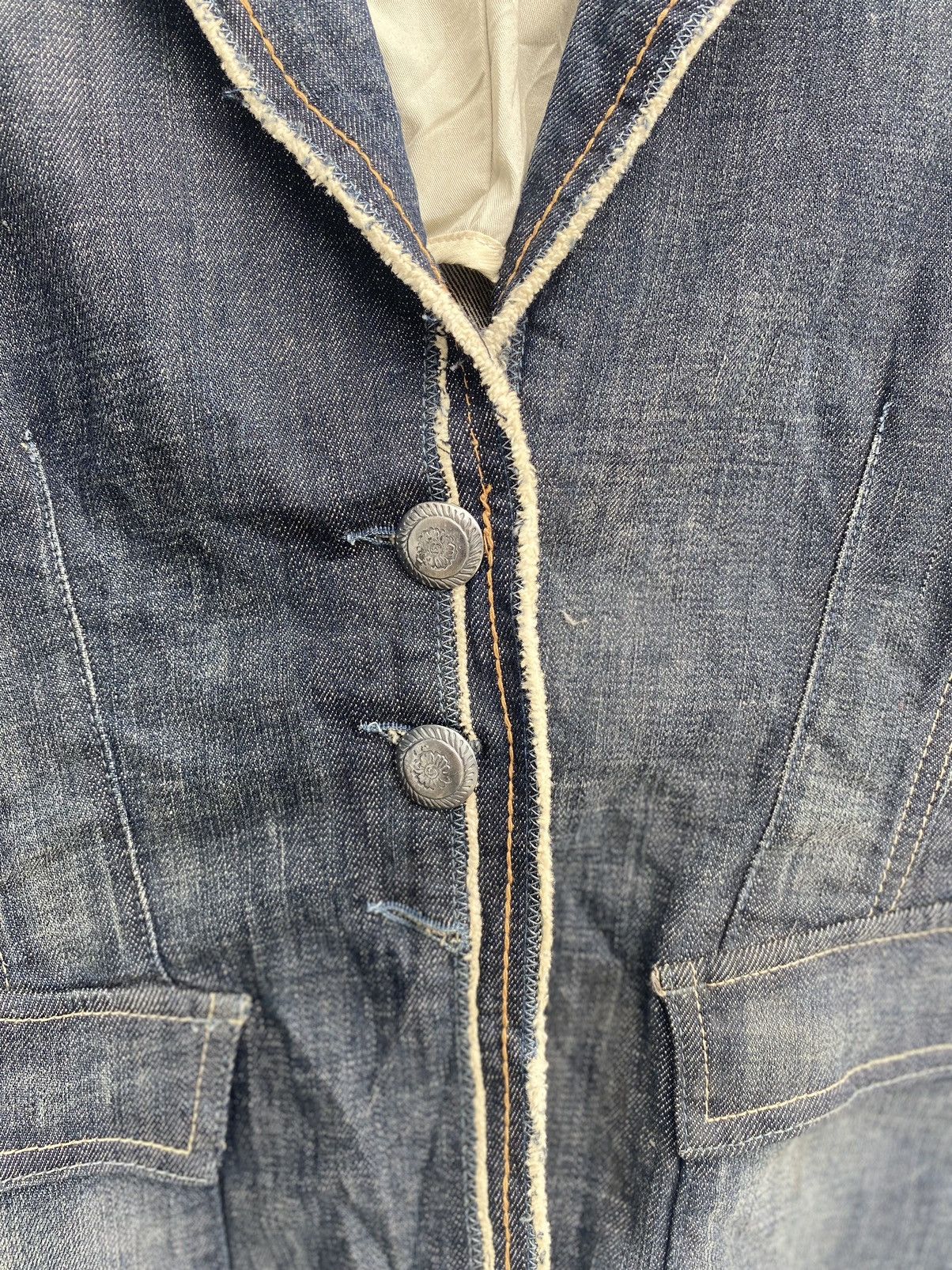 Marithe + Francois Girbaud Rare Marithe Francois Girbaud denim coat jacket Size S / US 4 / IT 40 - 2 Thumbnail